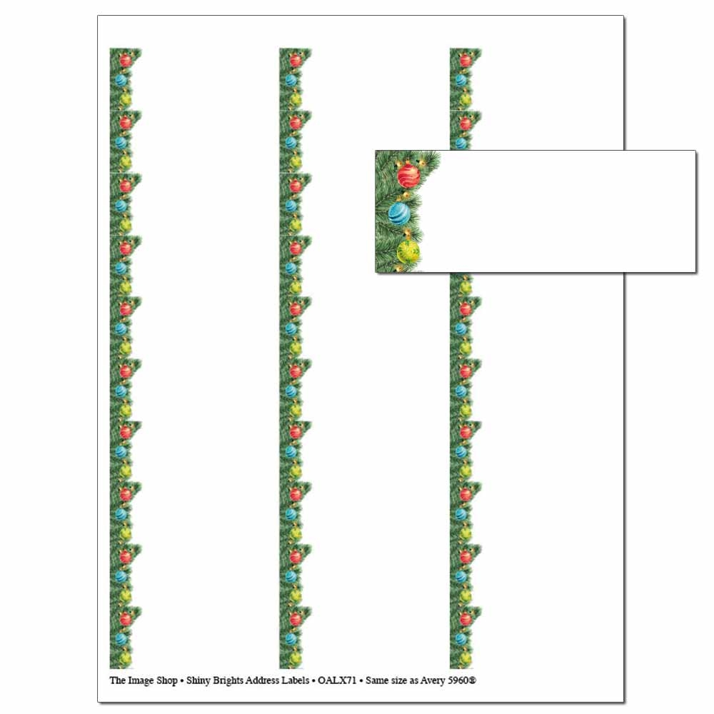 Printable Holiday Address Labels The Image Shop