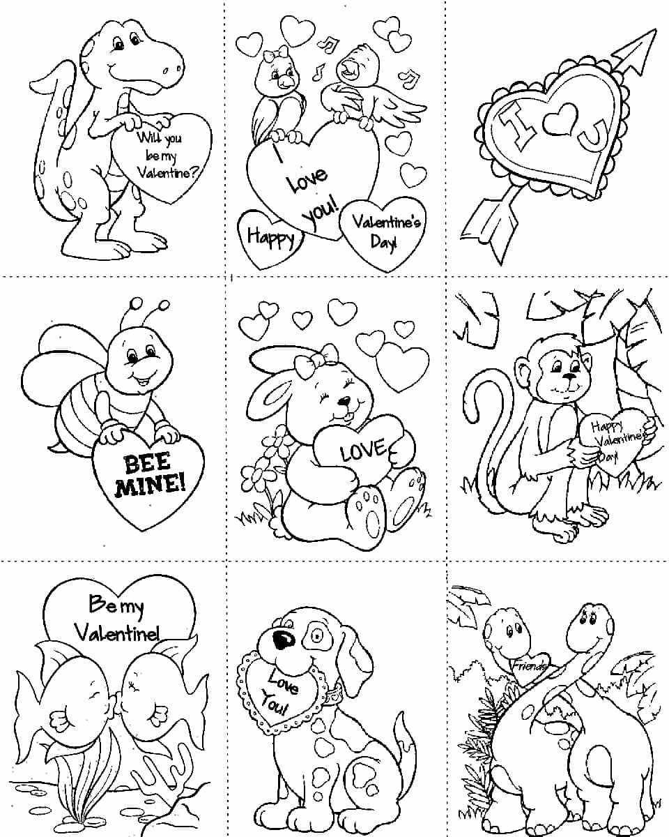 Printable Valentines Cards Coloring Page Download Print Or Color Online For Free