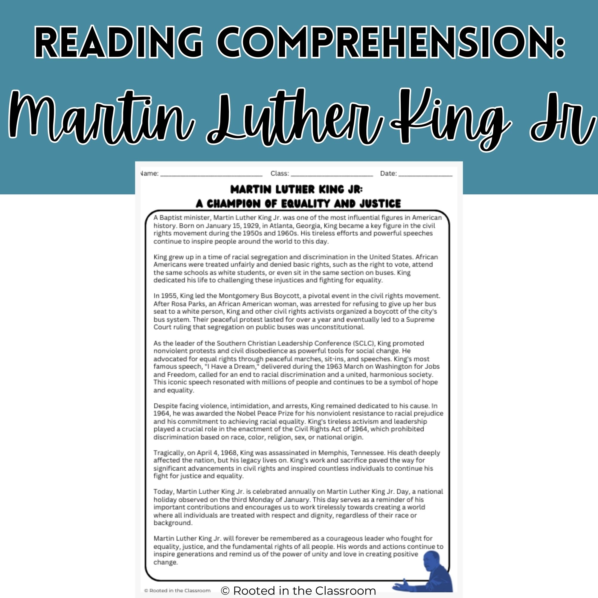 Segregation Reading Comprehension Worksheets