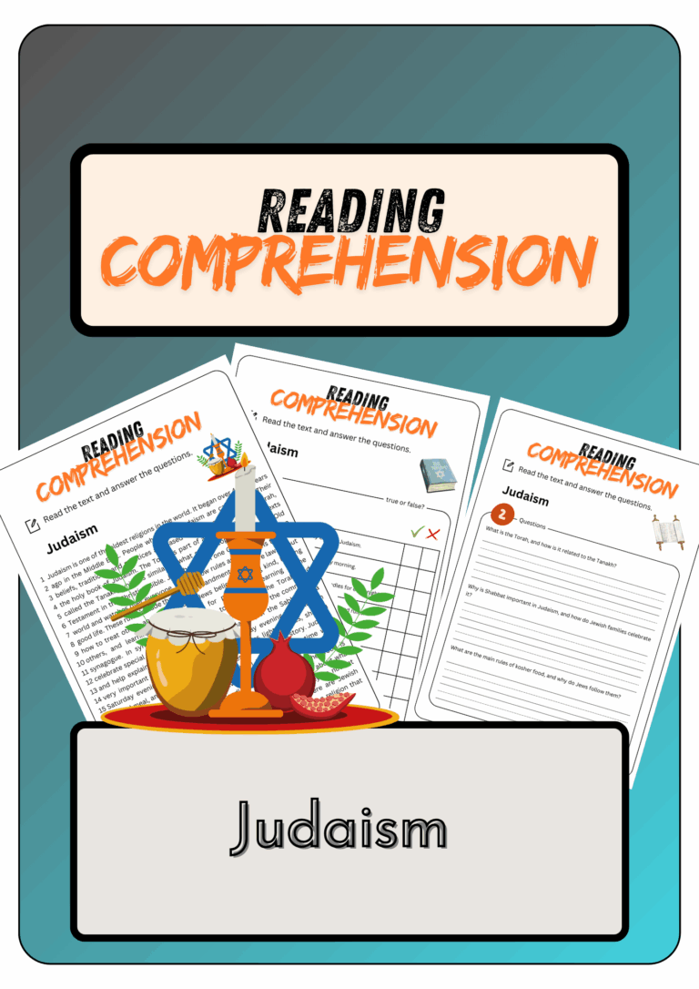 Reading Comprehension Judaism Solutions Made By Teachers