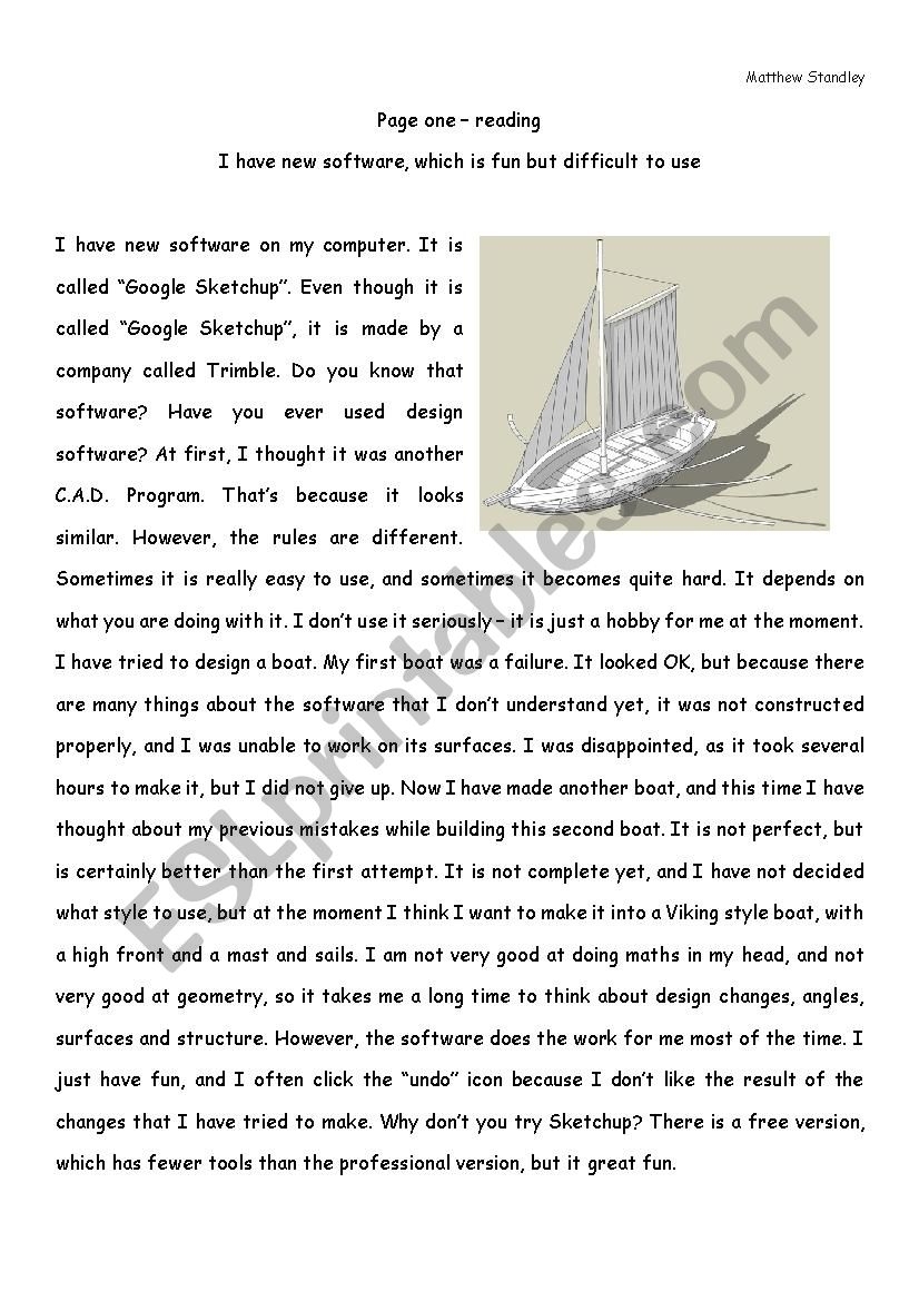 Reading Comprehension Worksheets Advanced Level Pdf