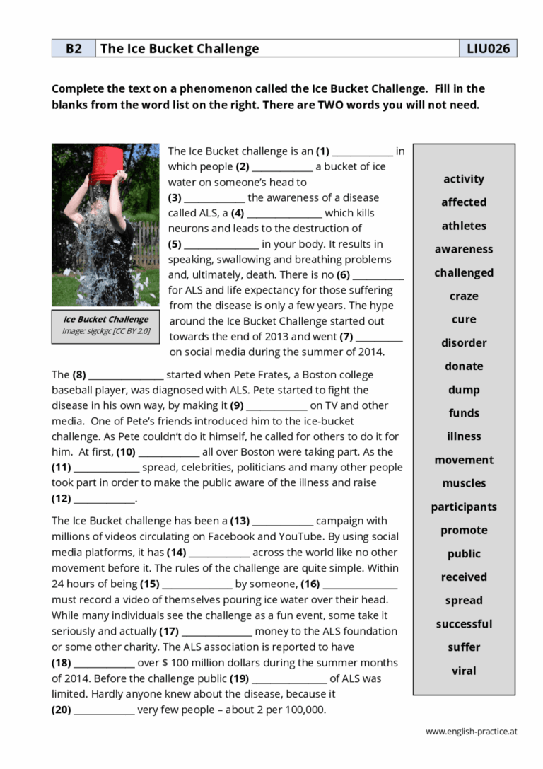 Reading Comprehension Para Practicar El Examen B2 Exercices De 