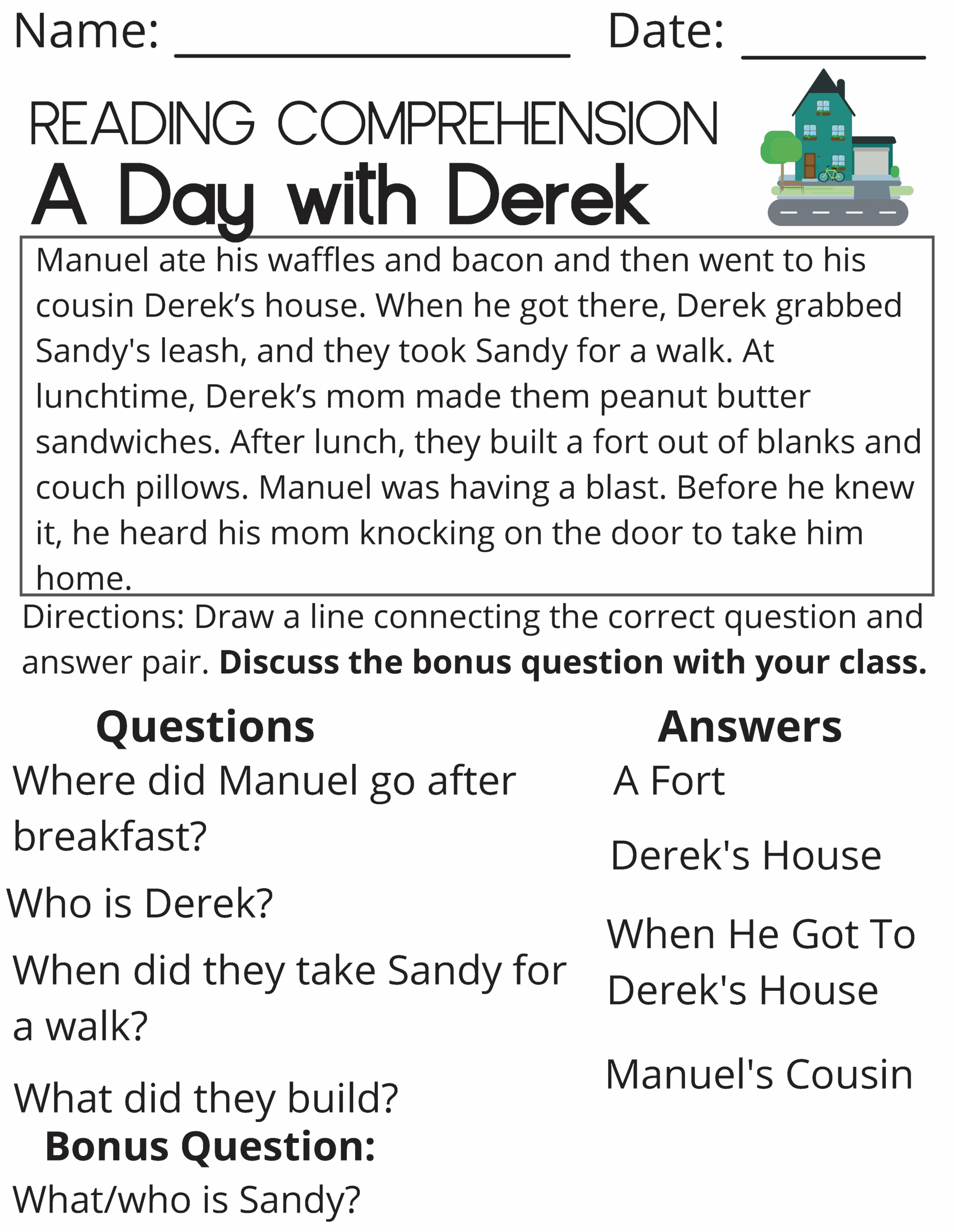 Reading Comprehension Passages 1st Through 3rd Grade Part 2 Worksheets