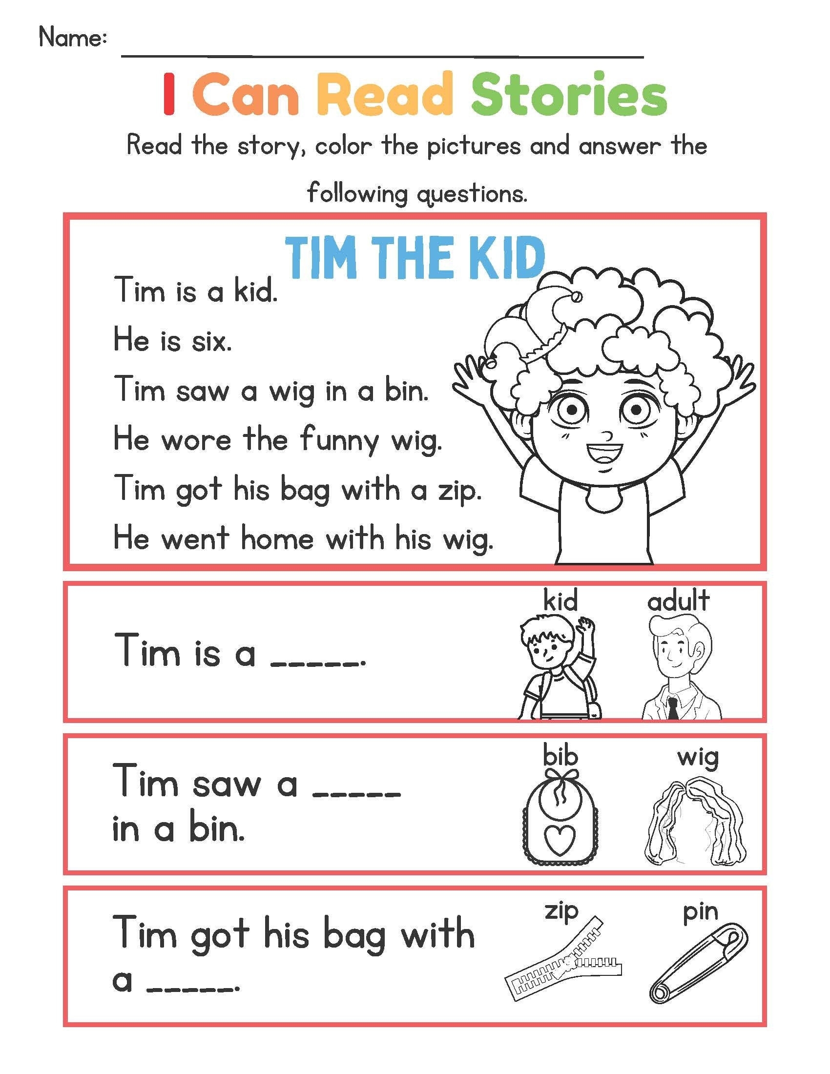 Reading Comprehension Practice For Kids 5 Stories With Questions Digital Download Etsy UK