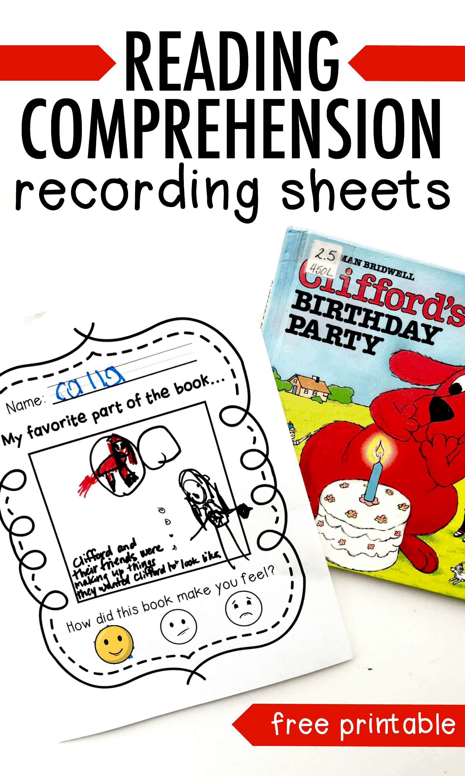 Reading Comprehension Recording Sheets For Beginning Readers I Can Teach My Child 