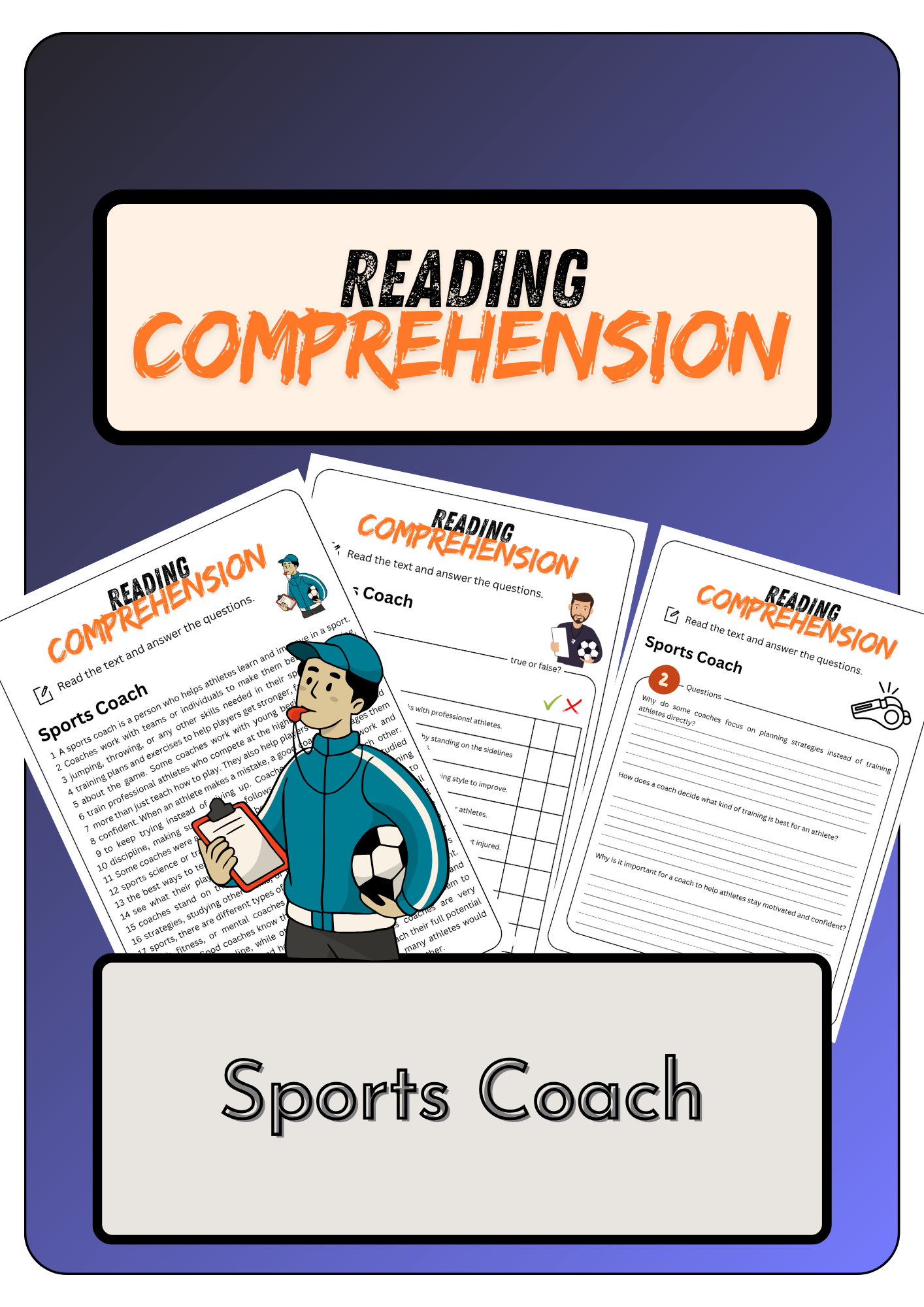 Reading Comprehension Sports Coach Solutions