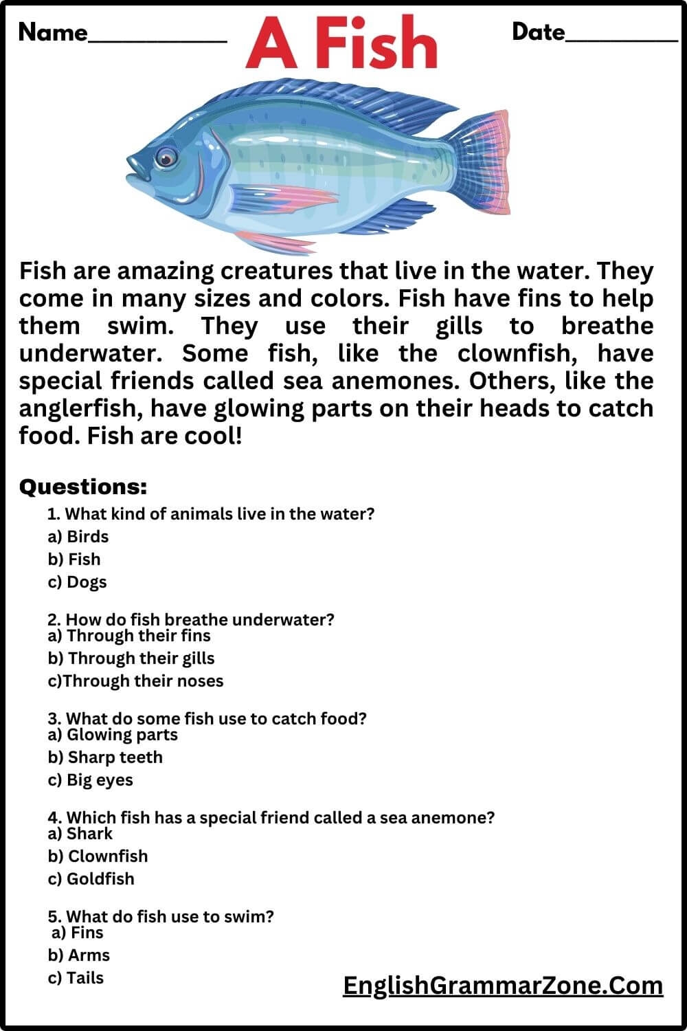 Reading Comprehension Worksheets Toefl