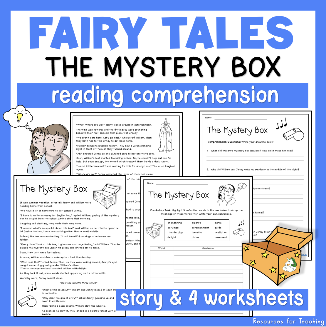 Reading Comprehension Worksheets Fairy Tales BUNDLE Deal Resources For Teaching Australia