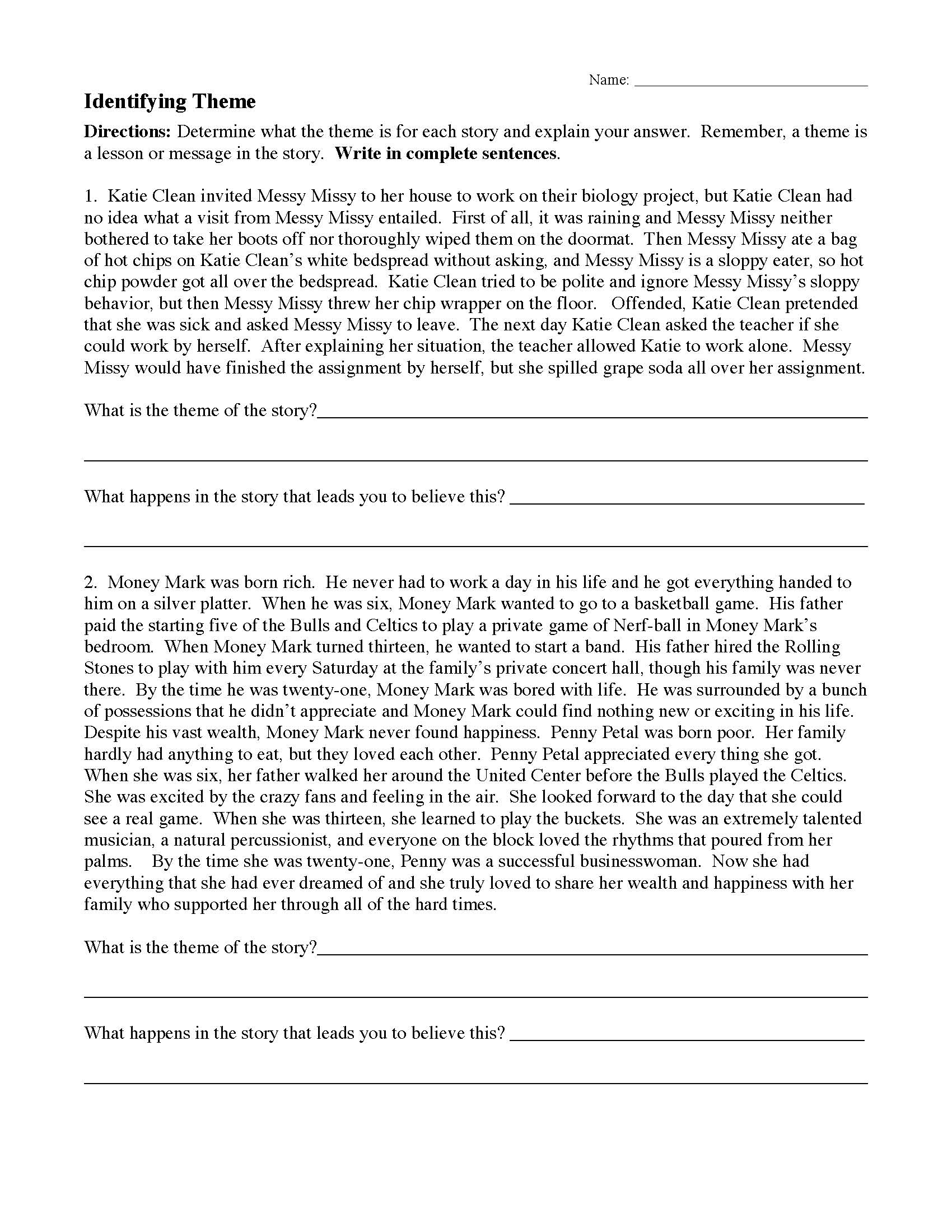 Reading Comprehension Worksheets Pdf Grade 10