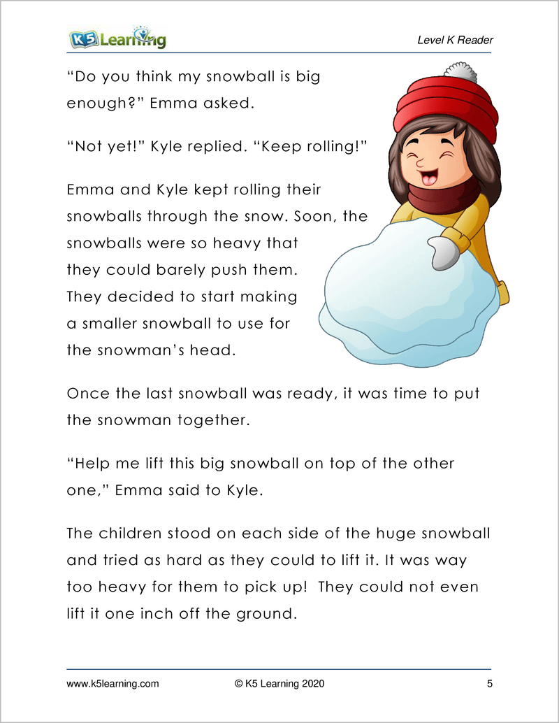 Reading Level K 2 