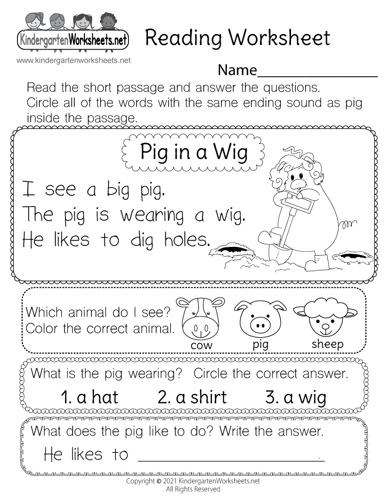 Thanksgiving Reading Comprehension Worksheets Pdf Kindergarten