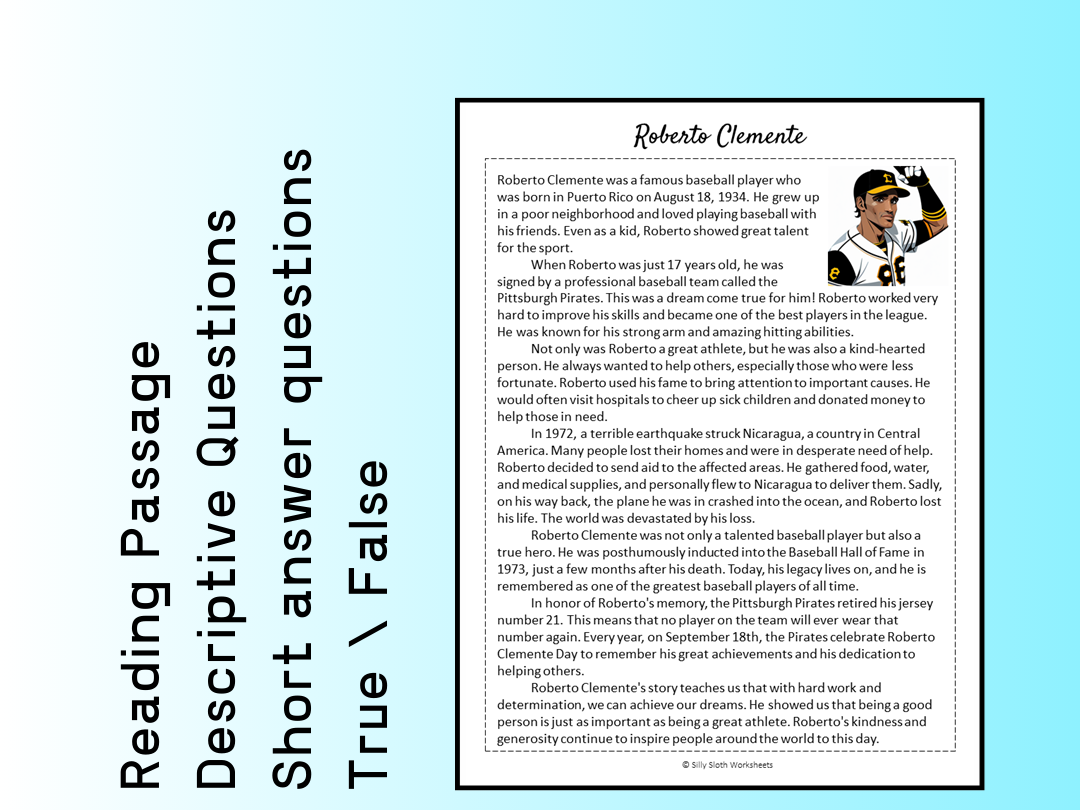 Reading Comprehension Worksheets Puerto Rico