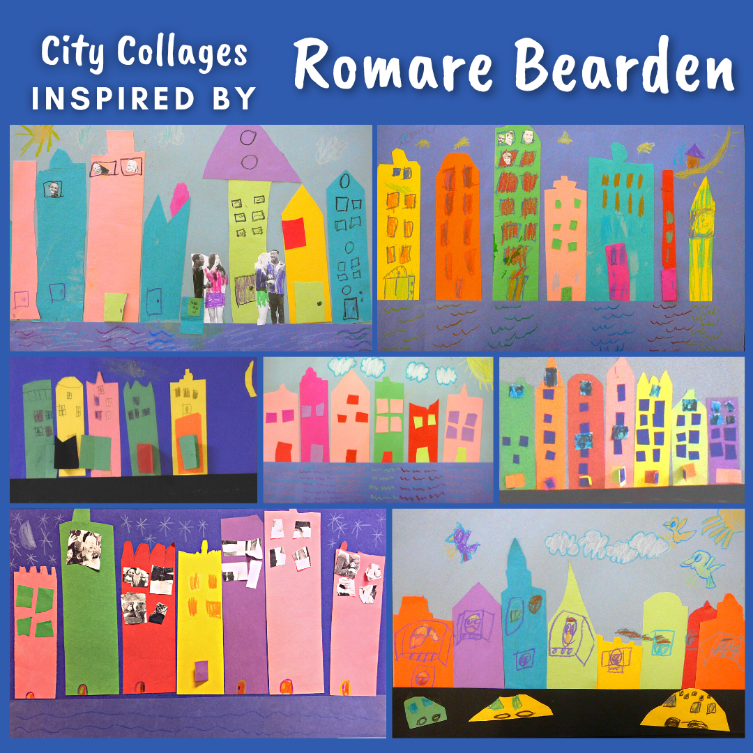 Romare Bearden City Collage Art Lesson Artist Inspired Art 
