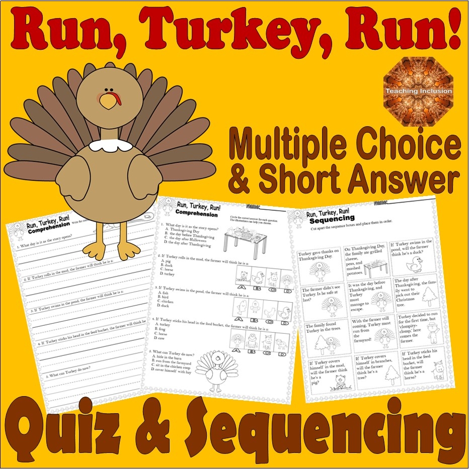 Thanksgiving Day Reading Comprehension Worksheets