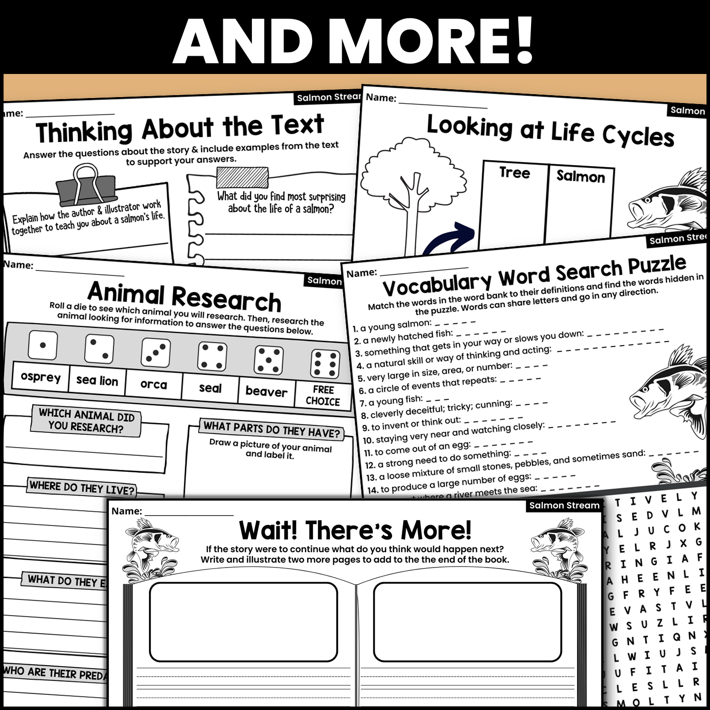 Salmon Stream Read Aloud Book Companion Activities For IRA Classful