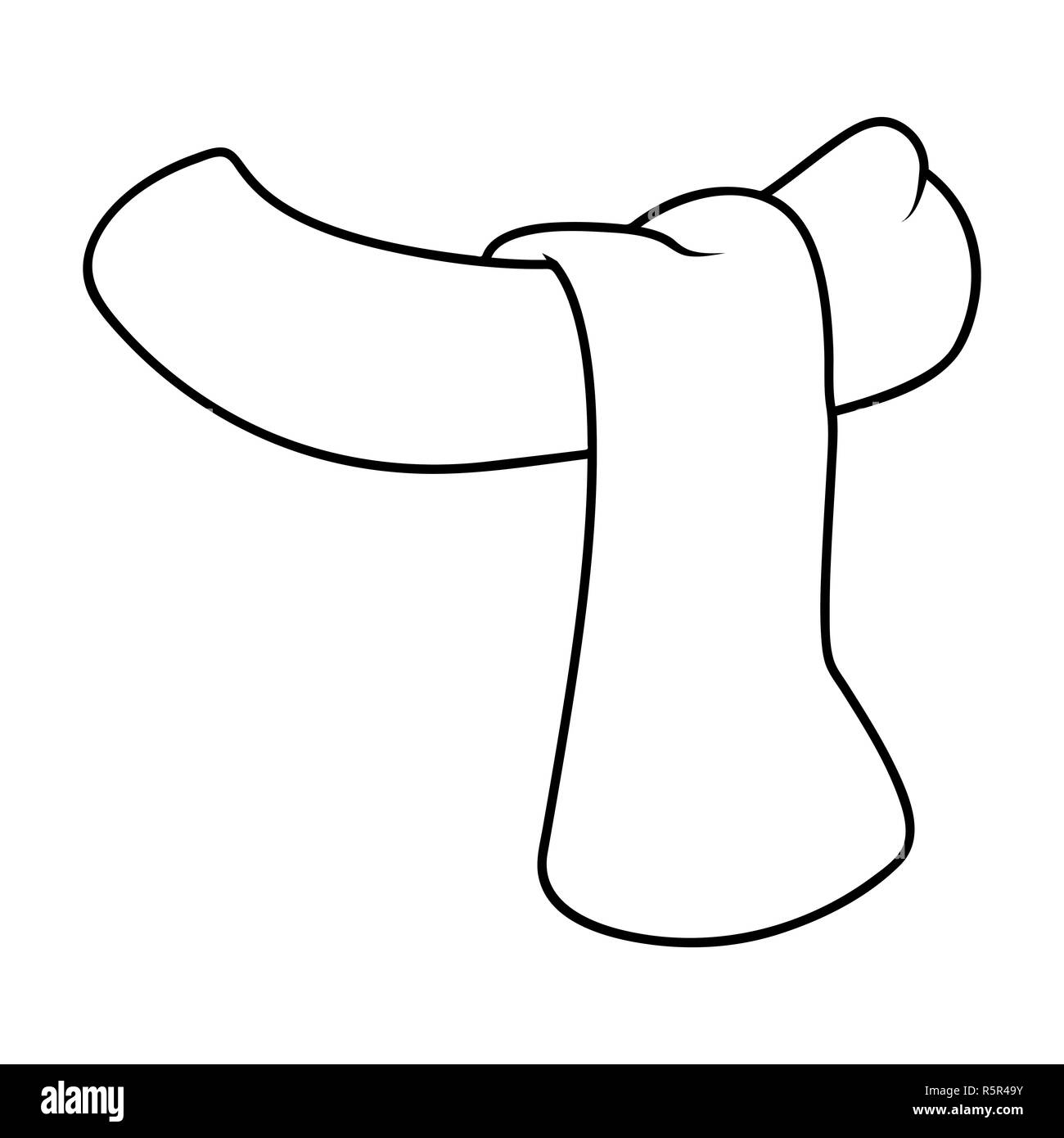 Scarf Outline Hi res Stock Photography And Images Alamy