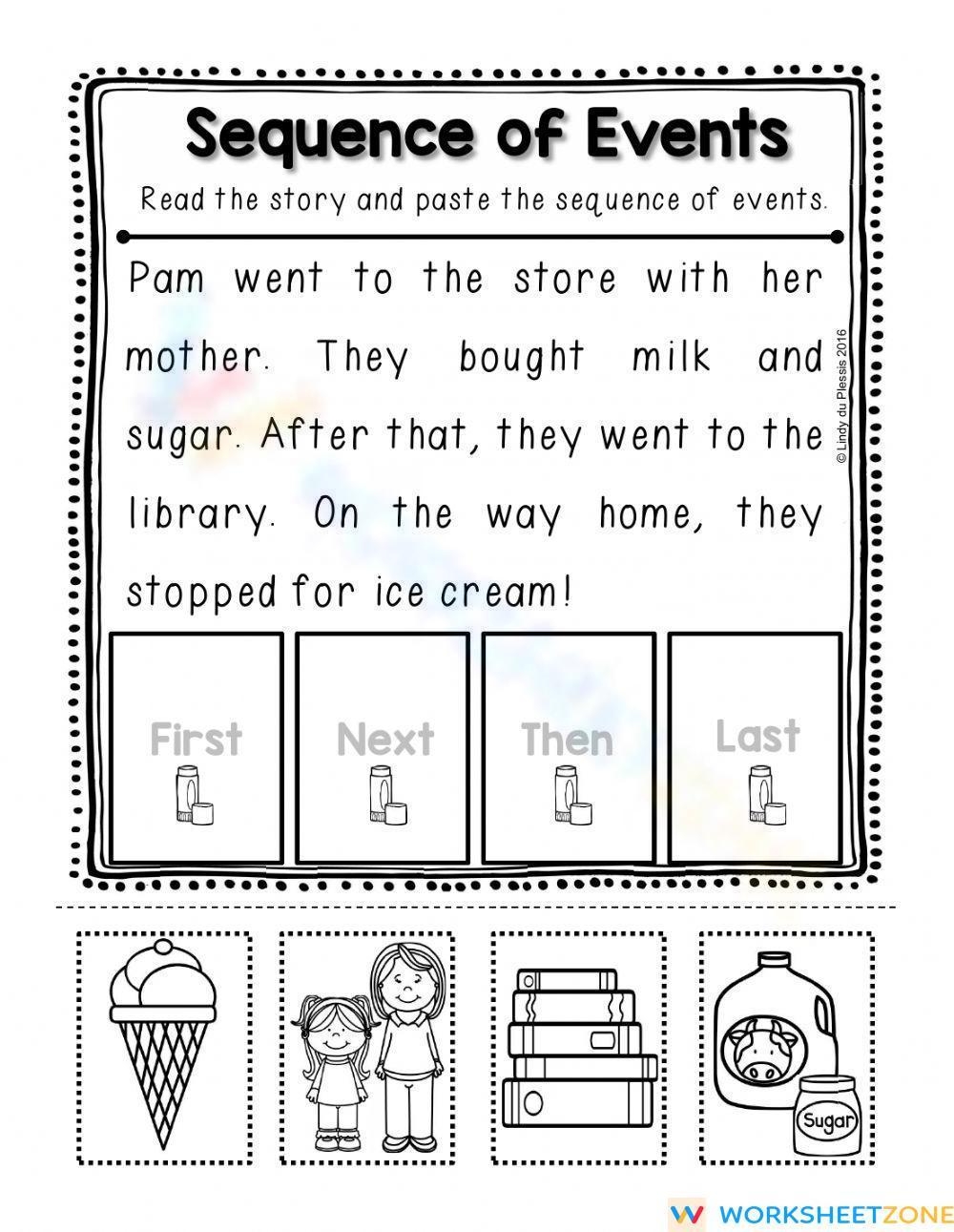 Sequencing Worksheet Worksheet Worksheets Library