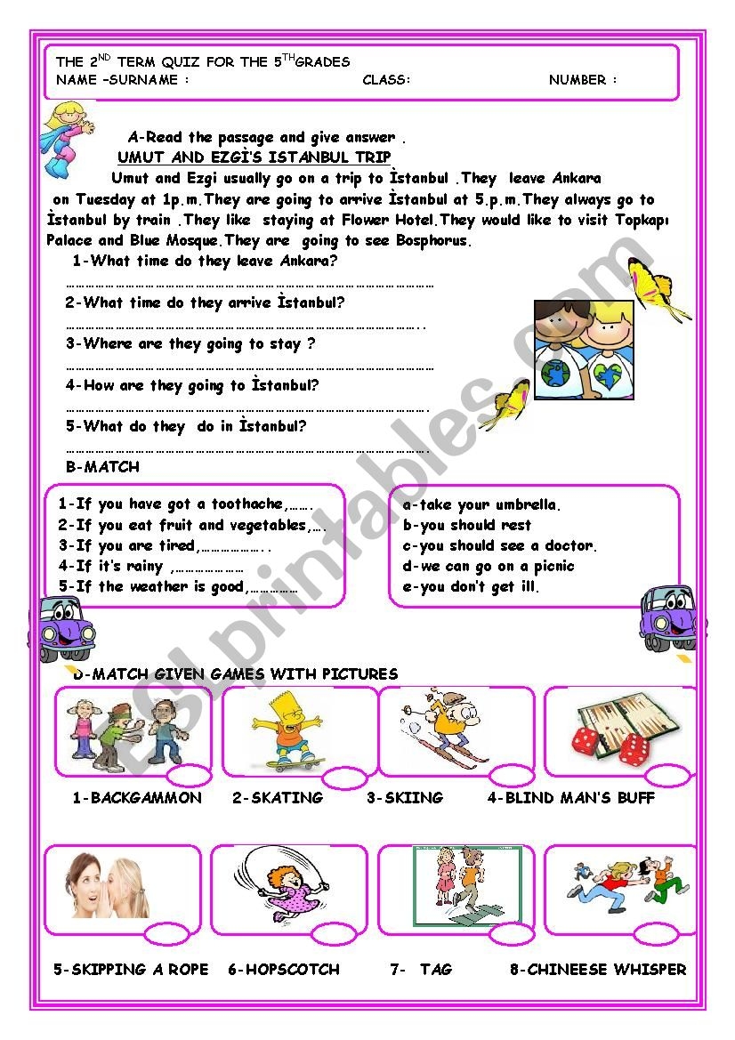 Simple Present Tense Reading Comprehension With Prepositions ESL Worksheet By Golf76