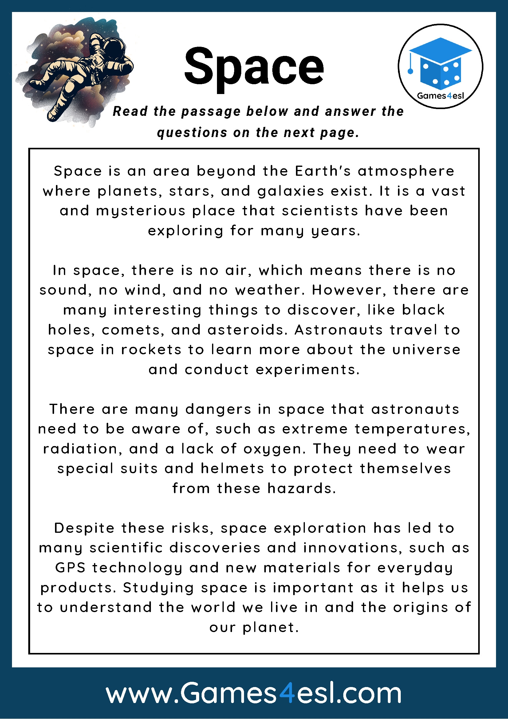 Reading Comprehension Worksheets About Stars