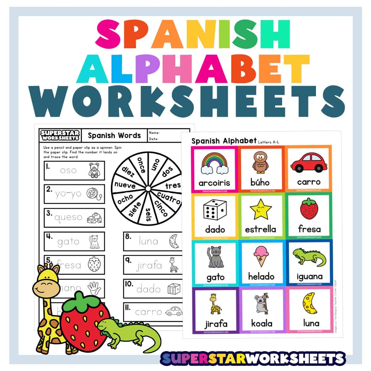 Simple Spanish Reading Comprehension Skills Worksheet