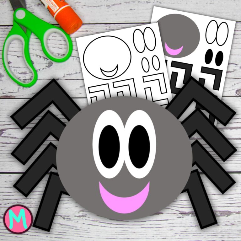 Spider Craft Template For Preschool Simple Toddler Craft 