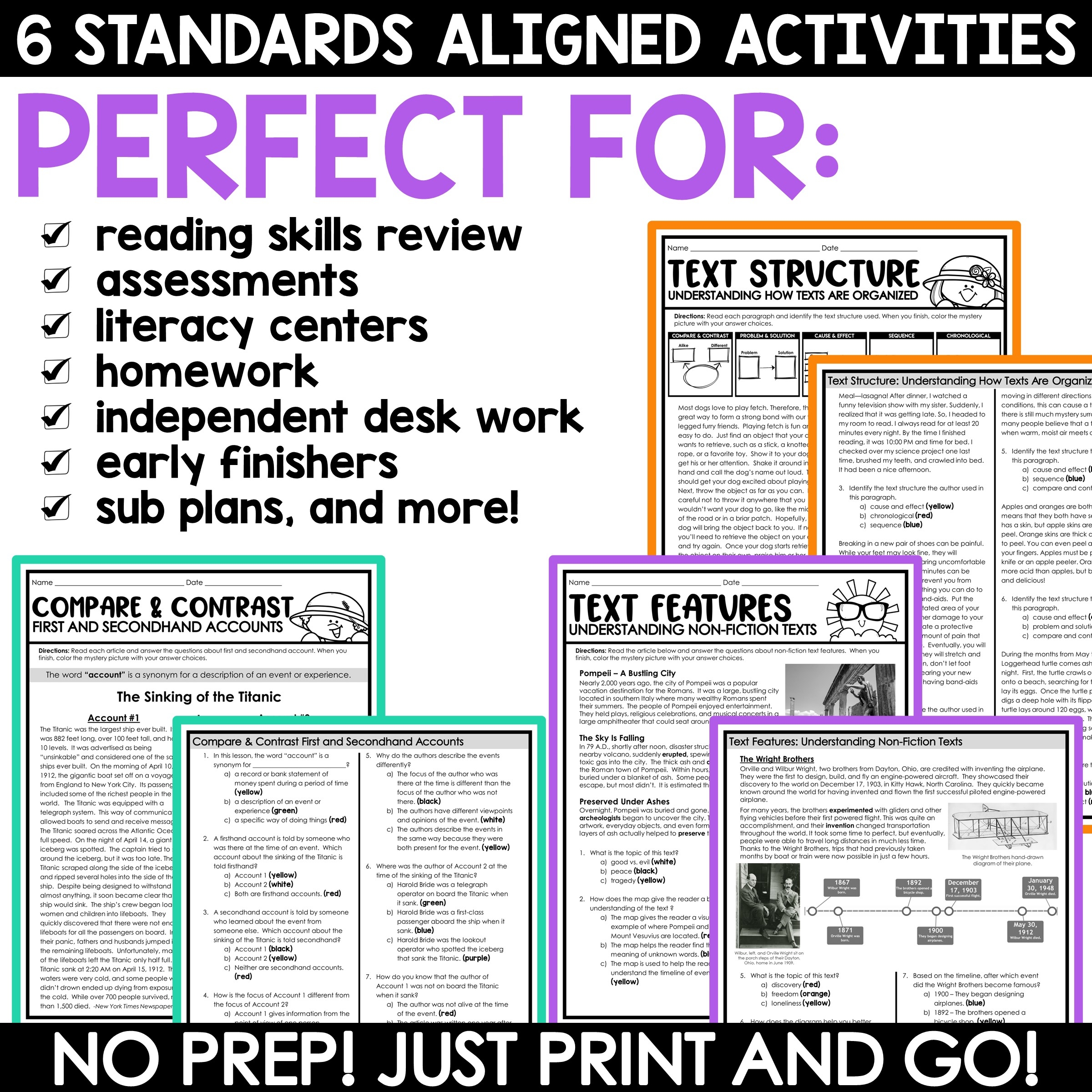 Reading Comprehension Strategies Worksheets 4th Grade