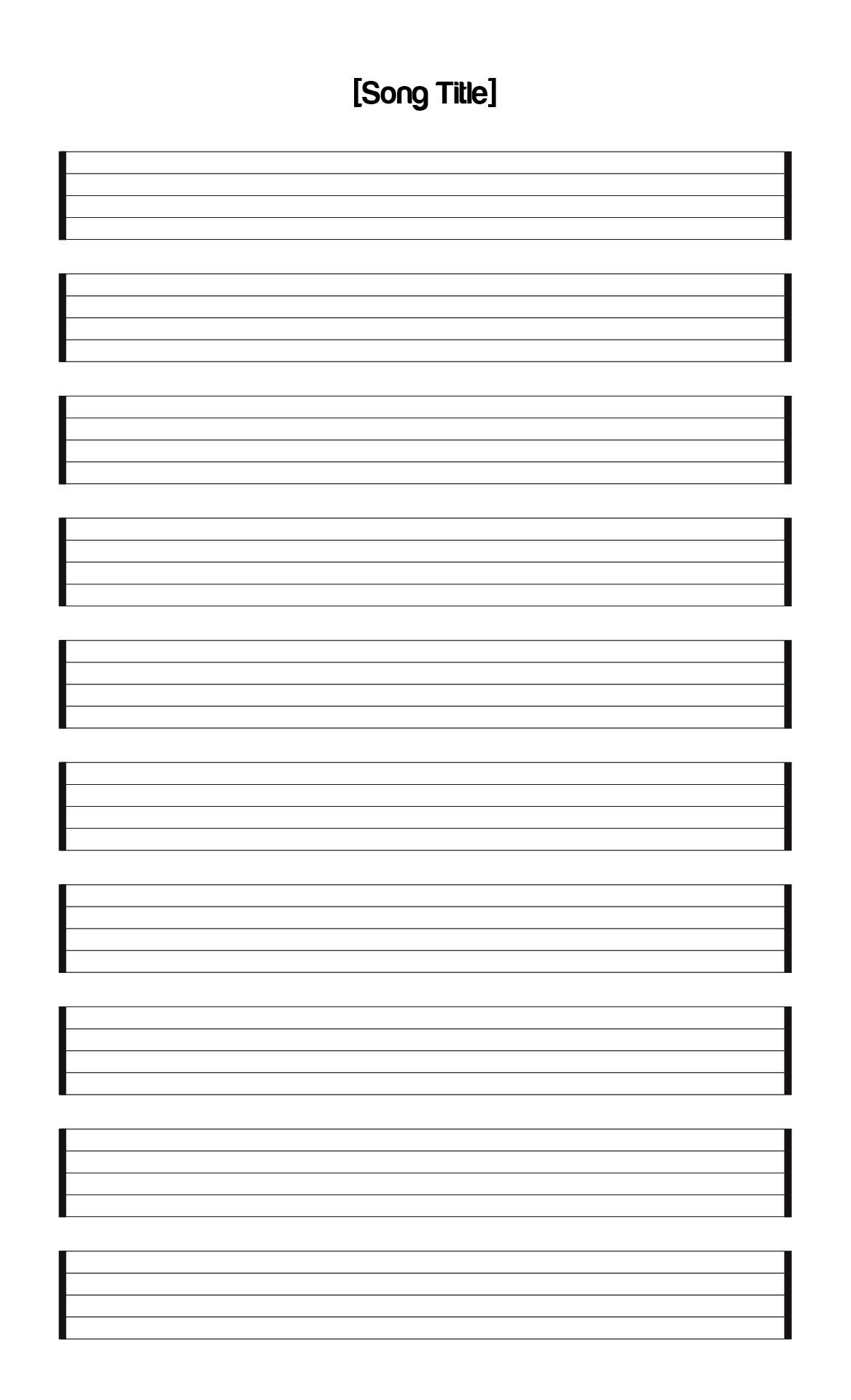 Staff Paper Archive Blank Sheet Music Worksheets Library
