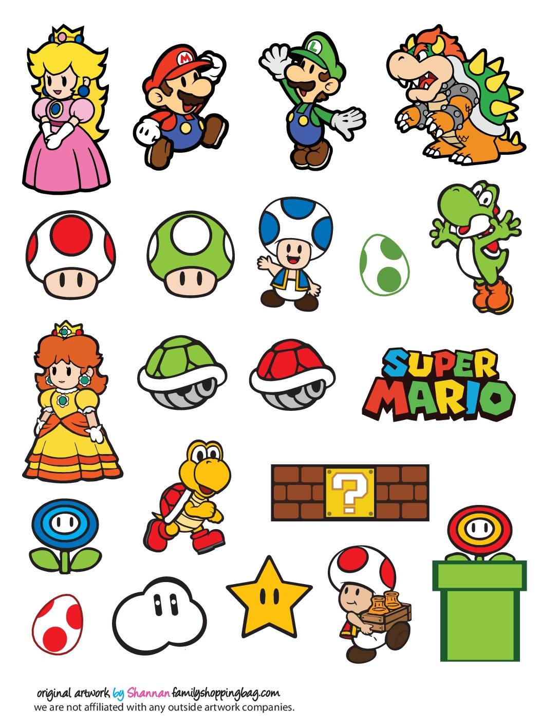 Super Mario Free Printables