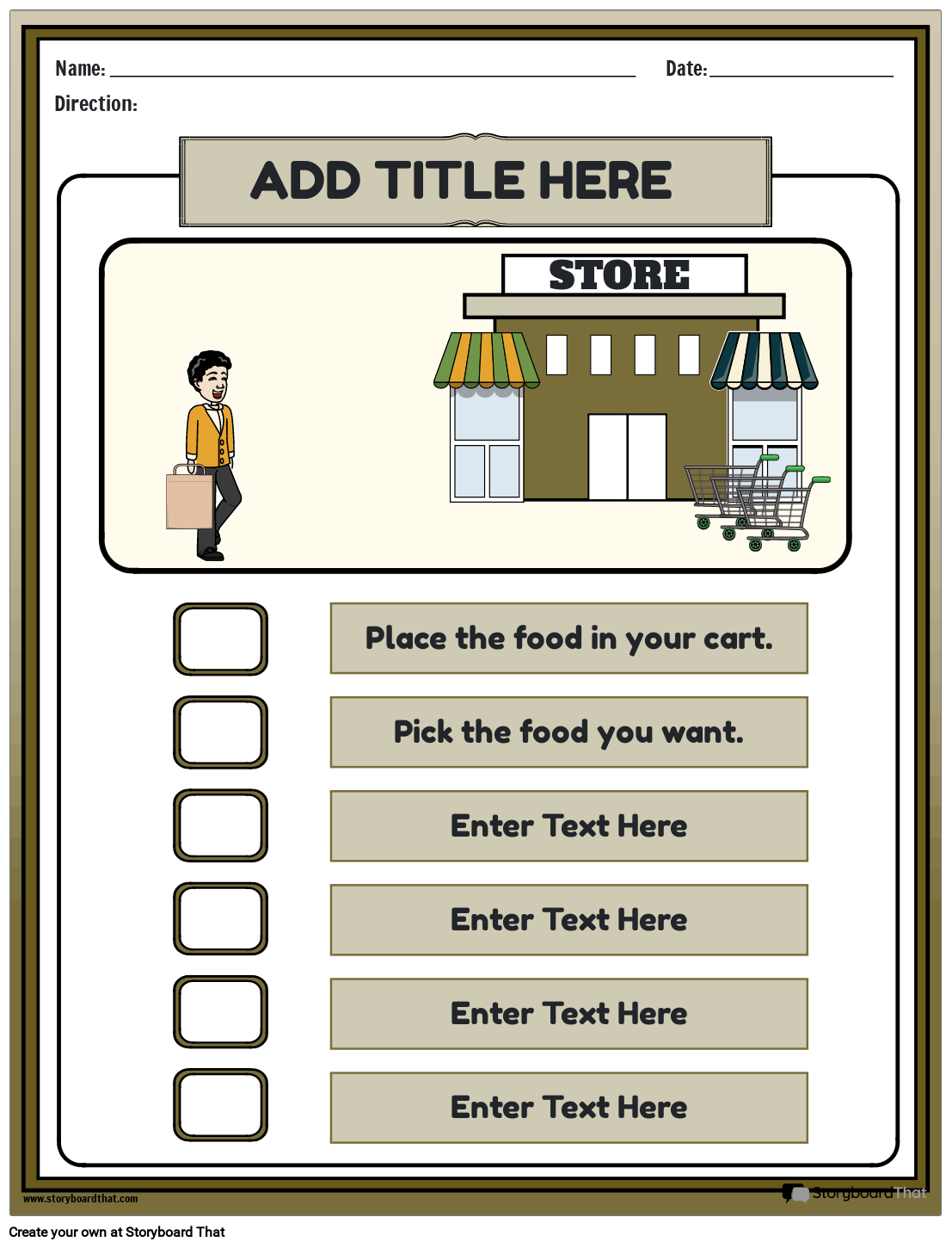 Story Sequencing Worksheets For Students StoryboardThat