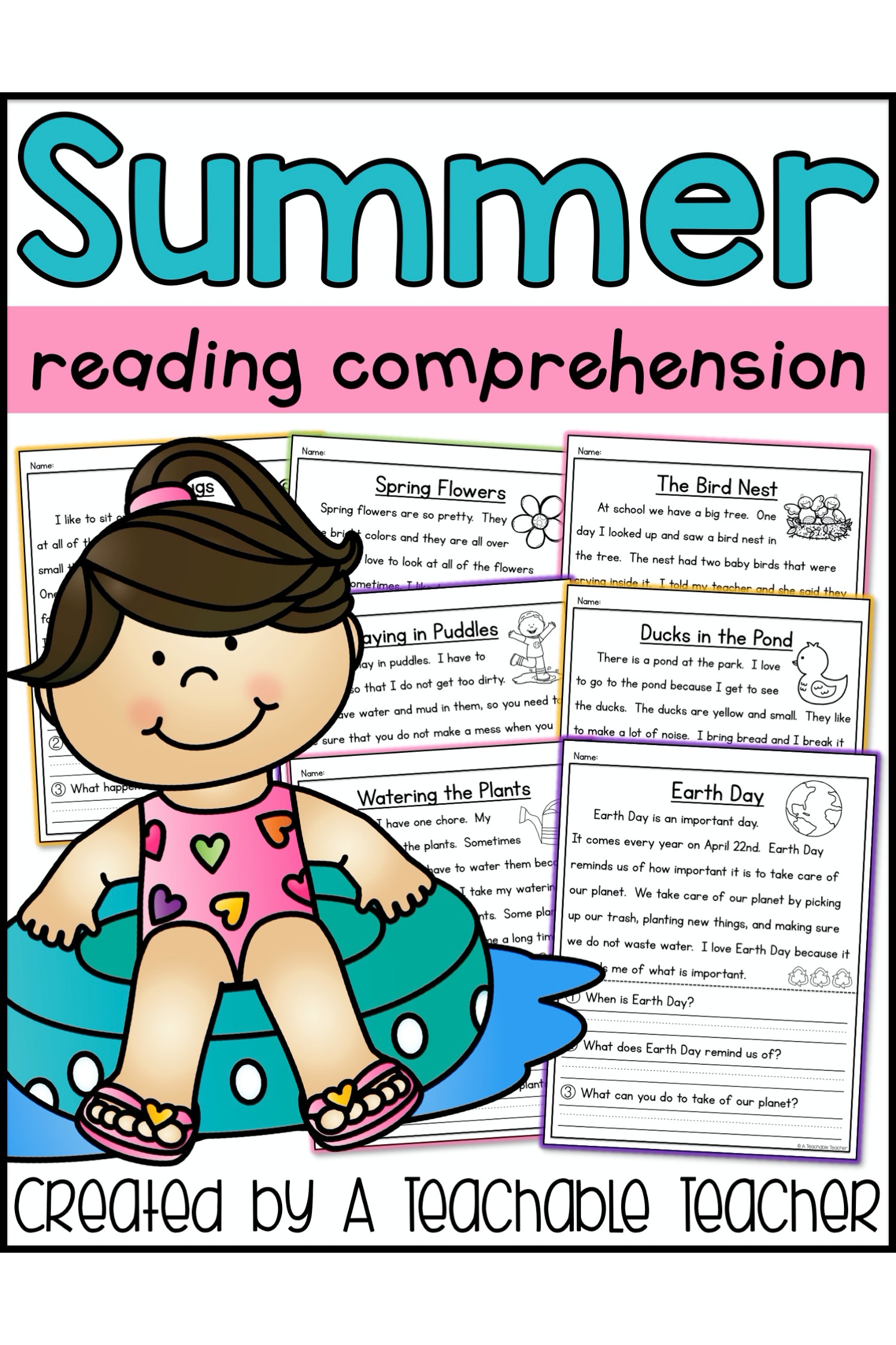 Summer Reading Comprehension A Teachable Teacher
