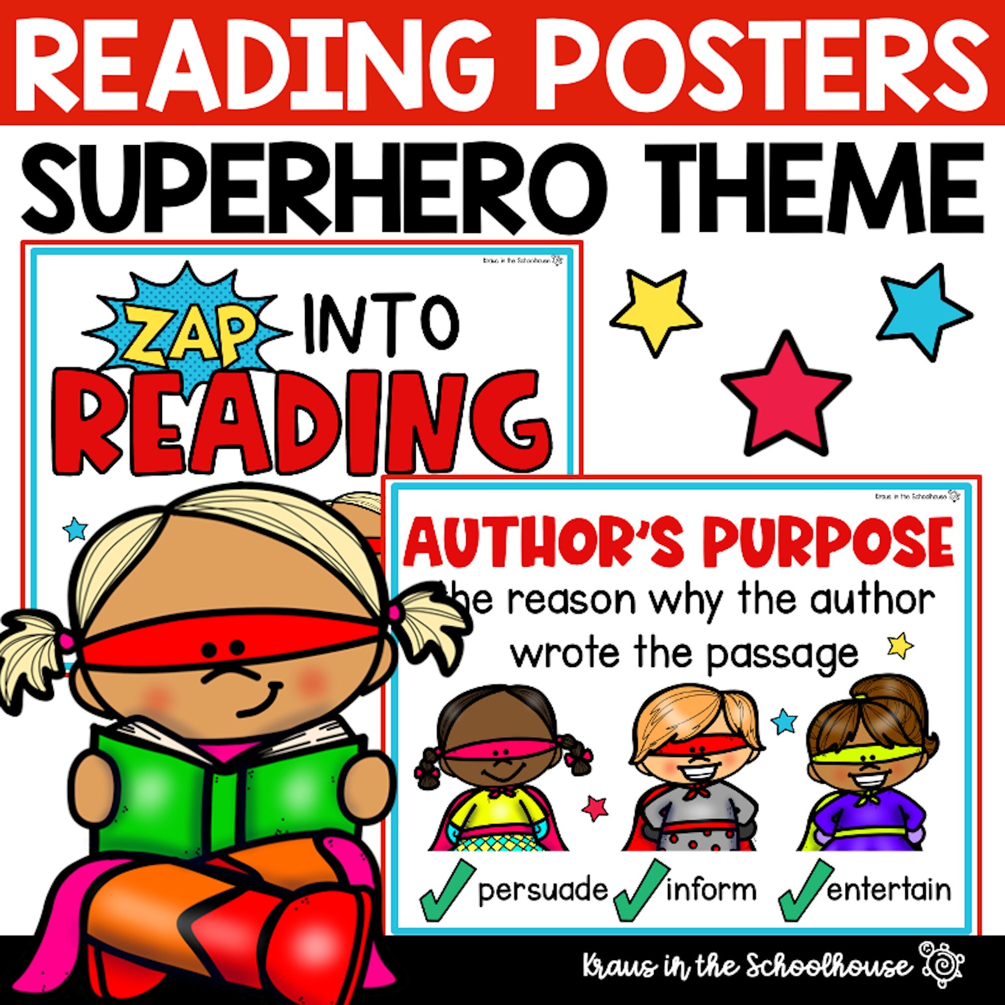 Super Heros Reading Comprehension Worksheets