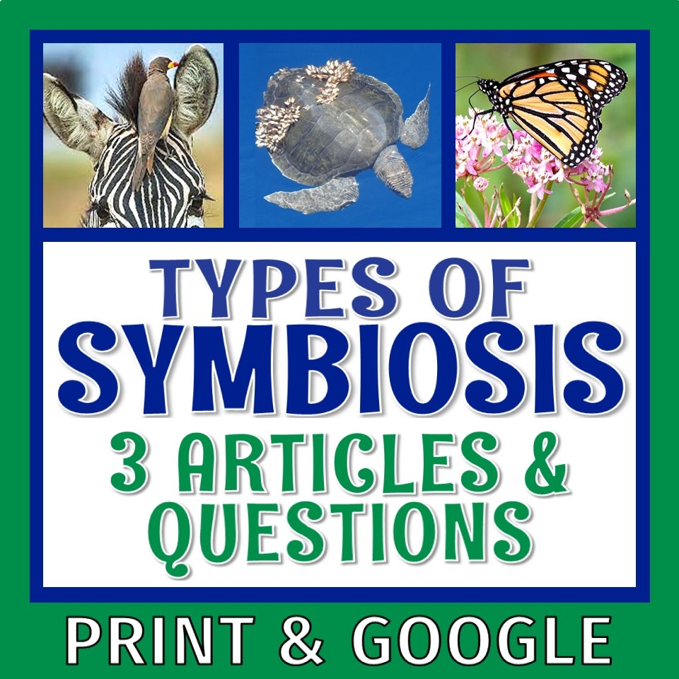 Symbiosis Reading Comprehension Worksheets