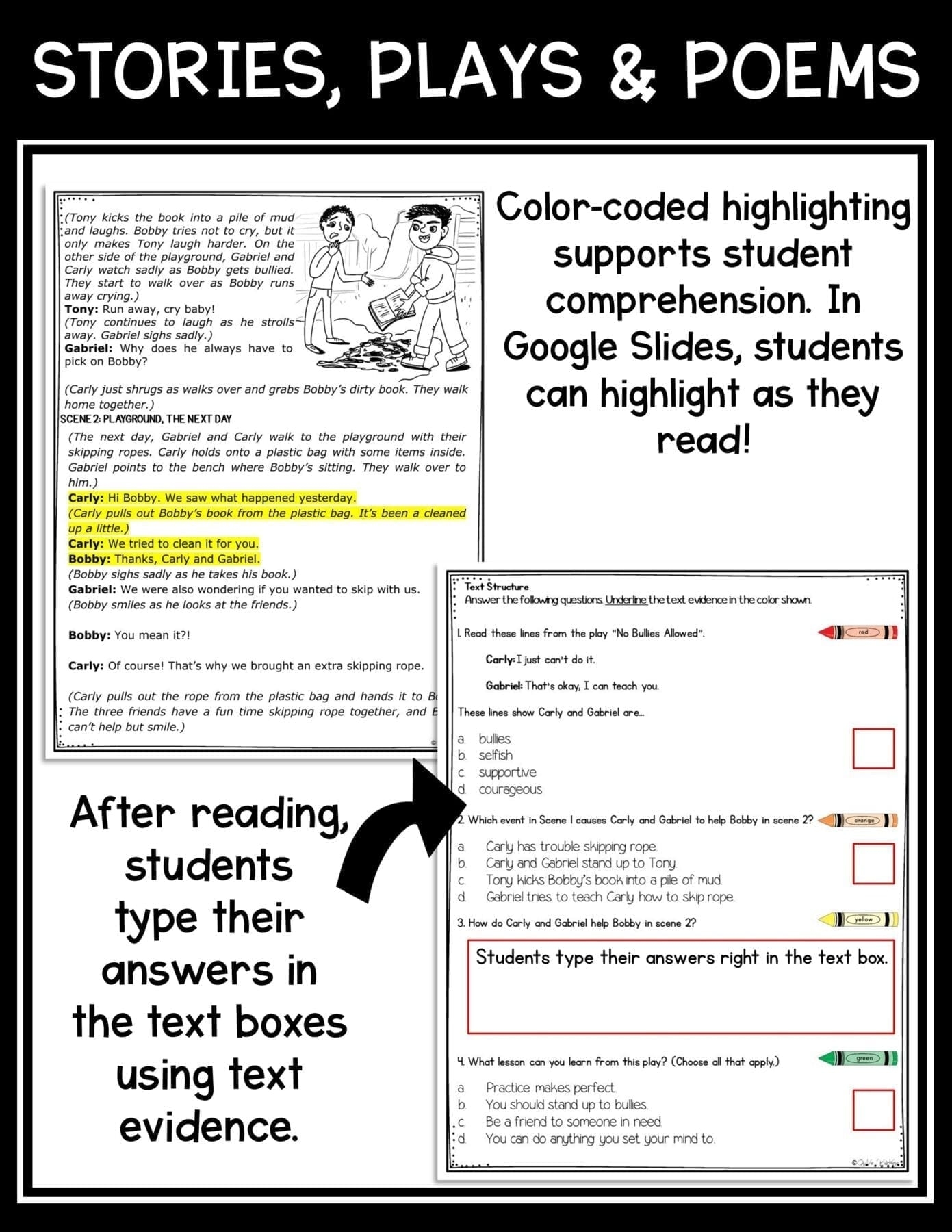 Text Structure In Stories Plays Poems 3rd Grade RL 3 5 MagiCore
