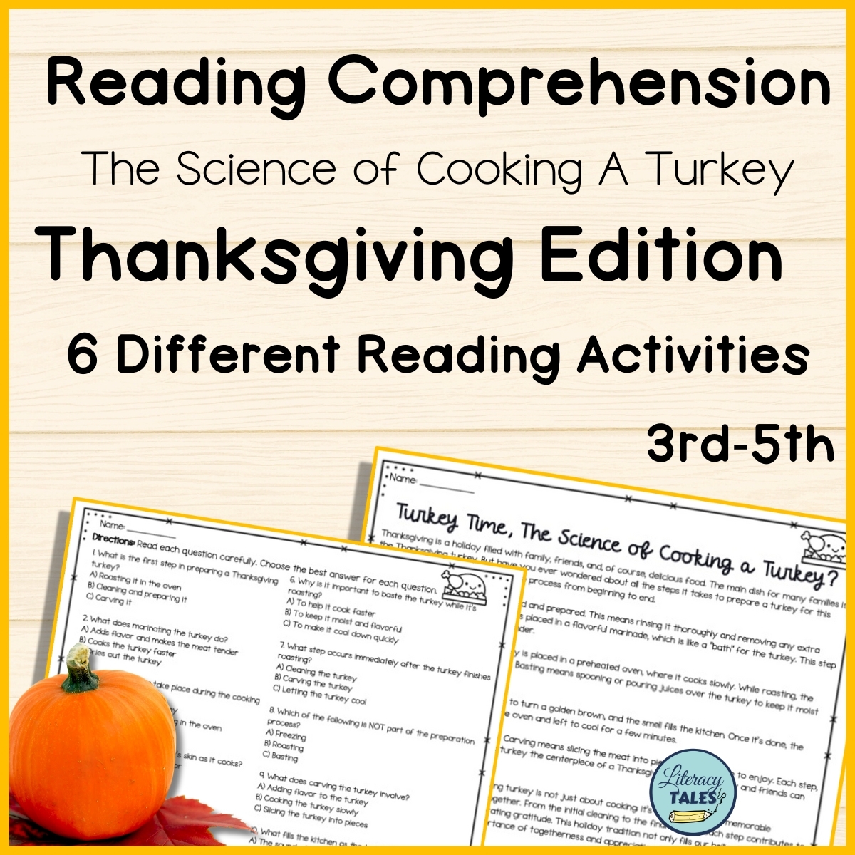 Thanksgiving Reading Comprehension U0026 Sequence Text Dependent Questions Reading Writing Vocabulary 3rd 5th Classful