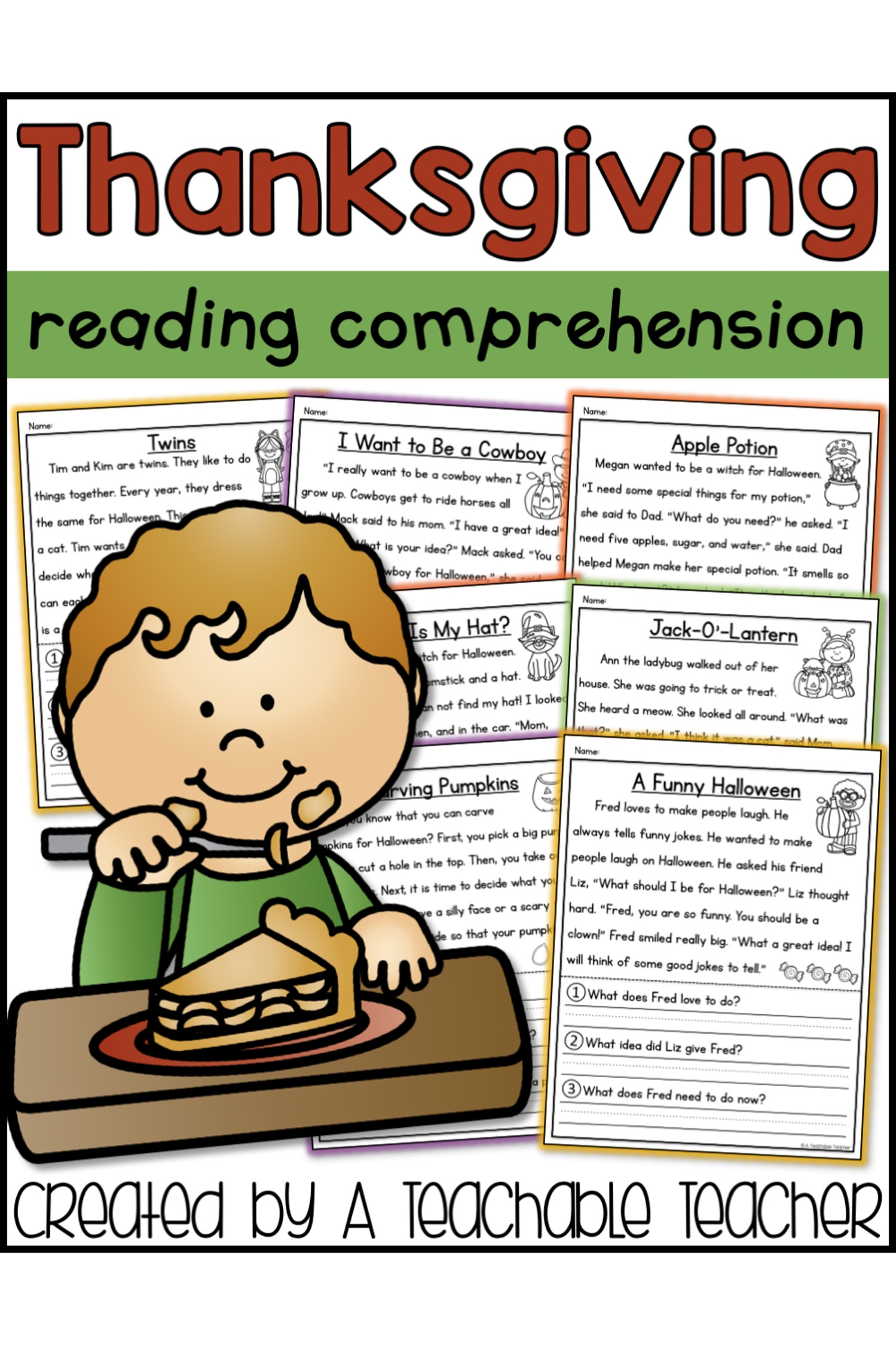 Reading Comprehension Worksheets Thanksgiving Printable Reading Comprehension Worksheets Thanksgiving Printable