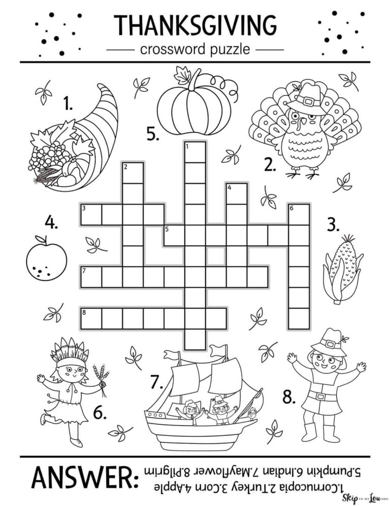 Thanksgiving Worksheets Skip To My Lou Worksheets Library