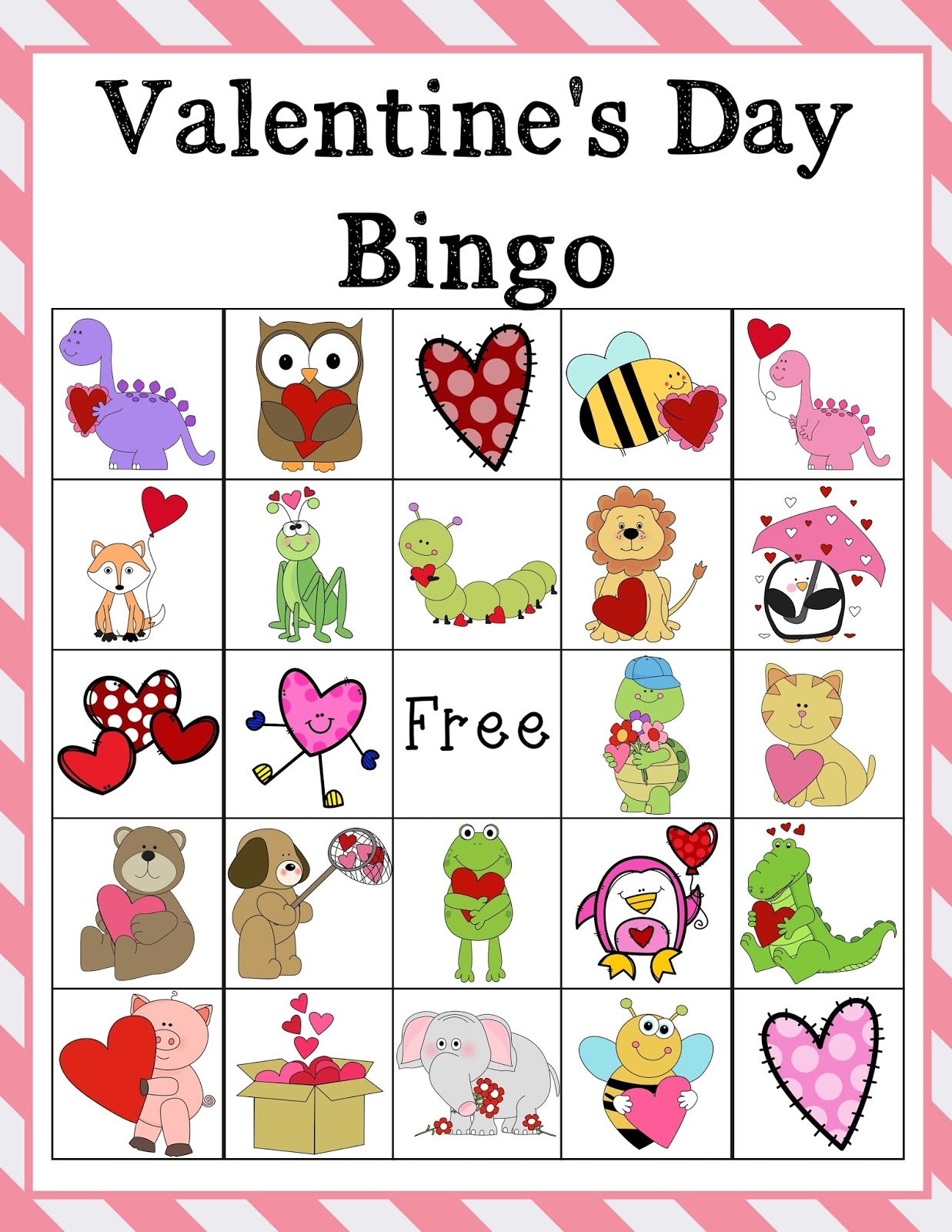 Valentine's Day Bingo Free Printable