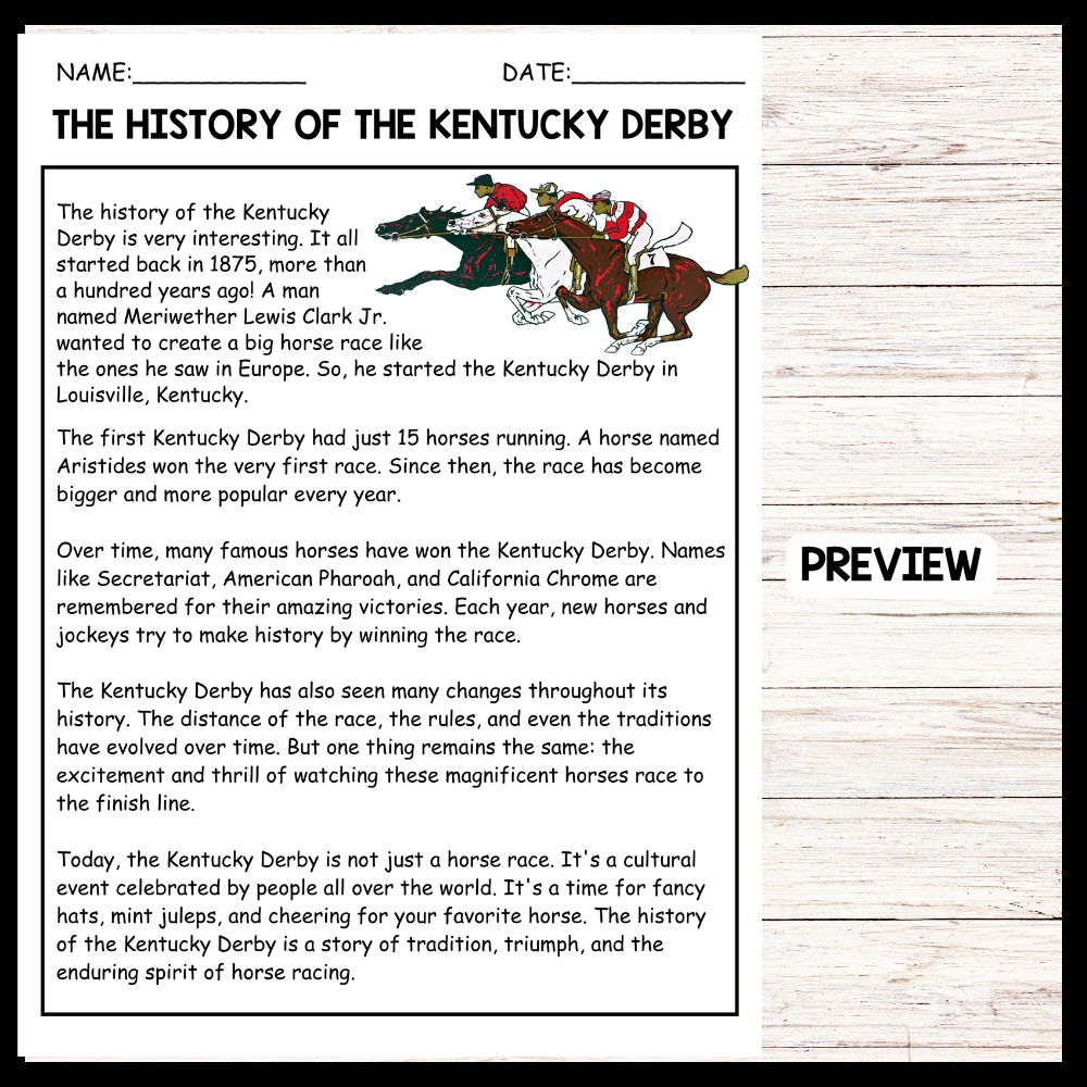 THE HISTORY OF THE KENTUCKY DERBY
