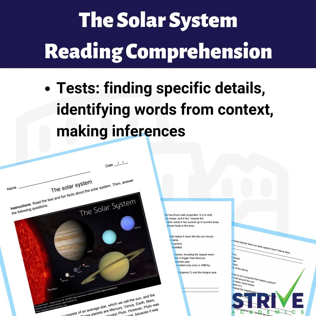 Reading Comprehension Technology Worksheet