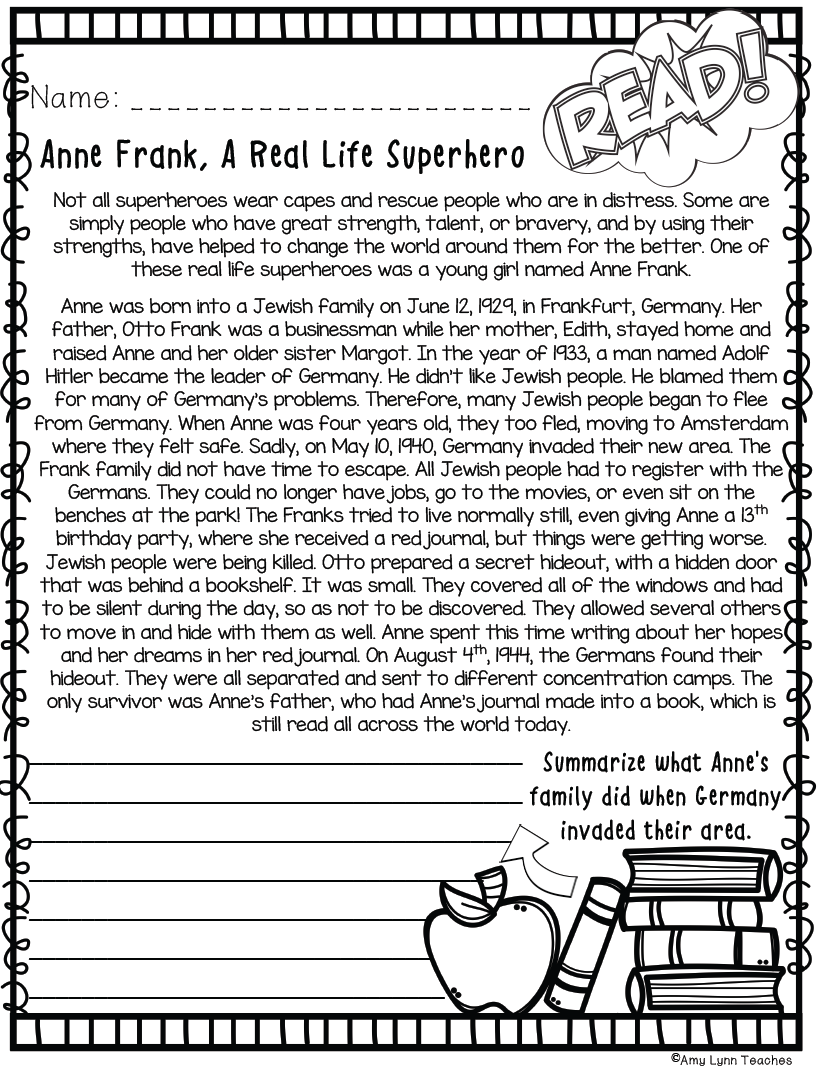 Third Grade Superhero Themed Worksheets 100 Standards Aligned Printables 