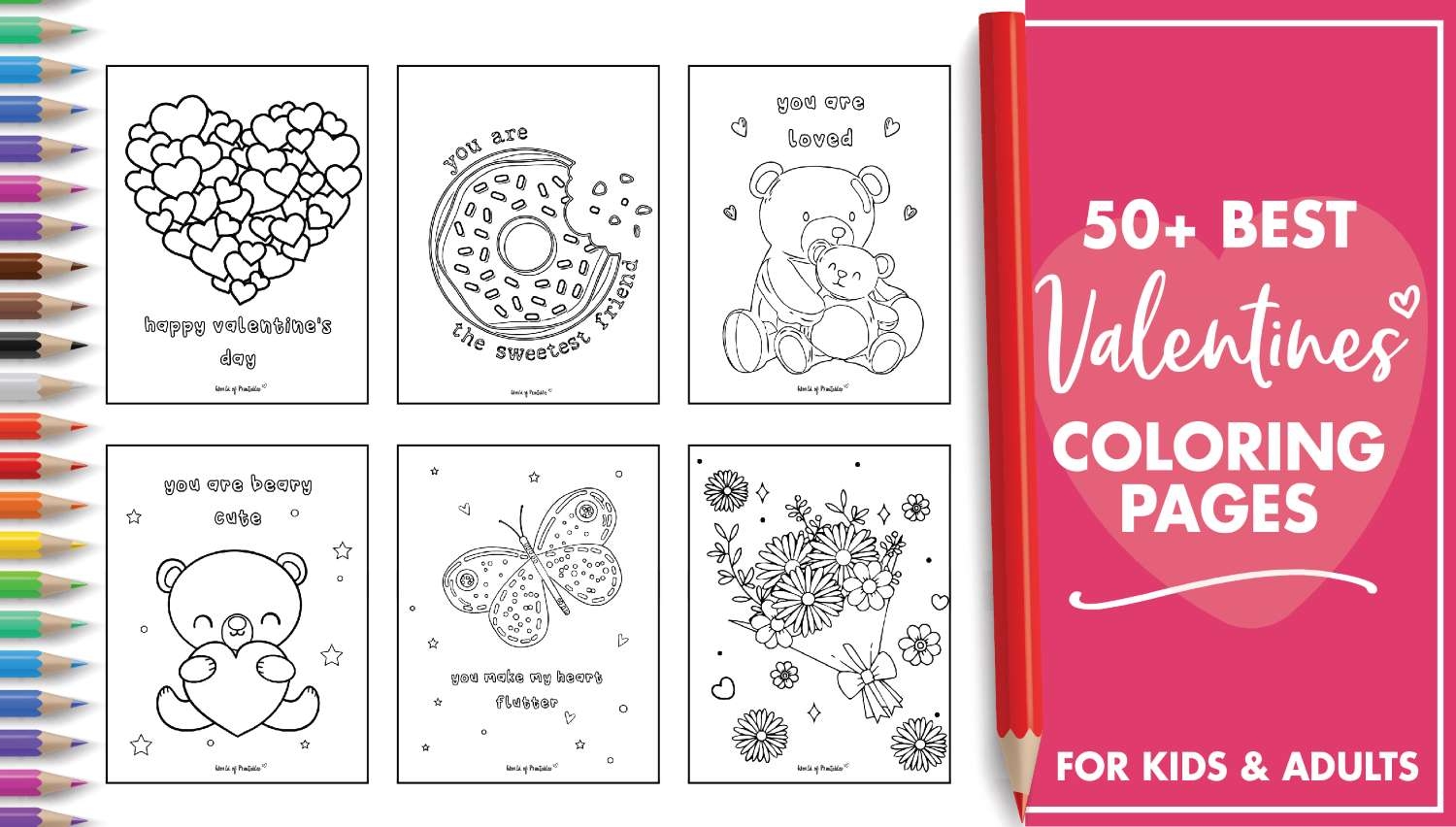 Free Printable Valentines To Color