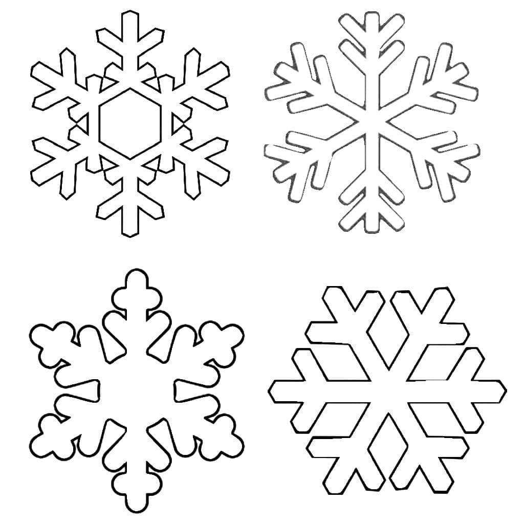 Snowflakes Coloring Pages Free Printable