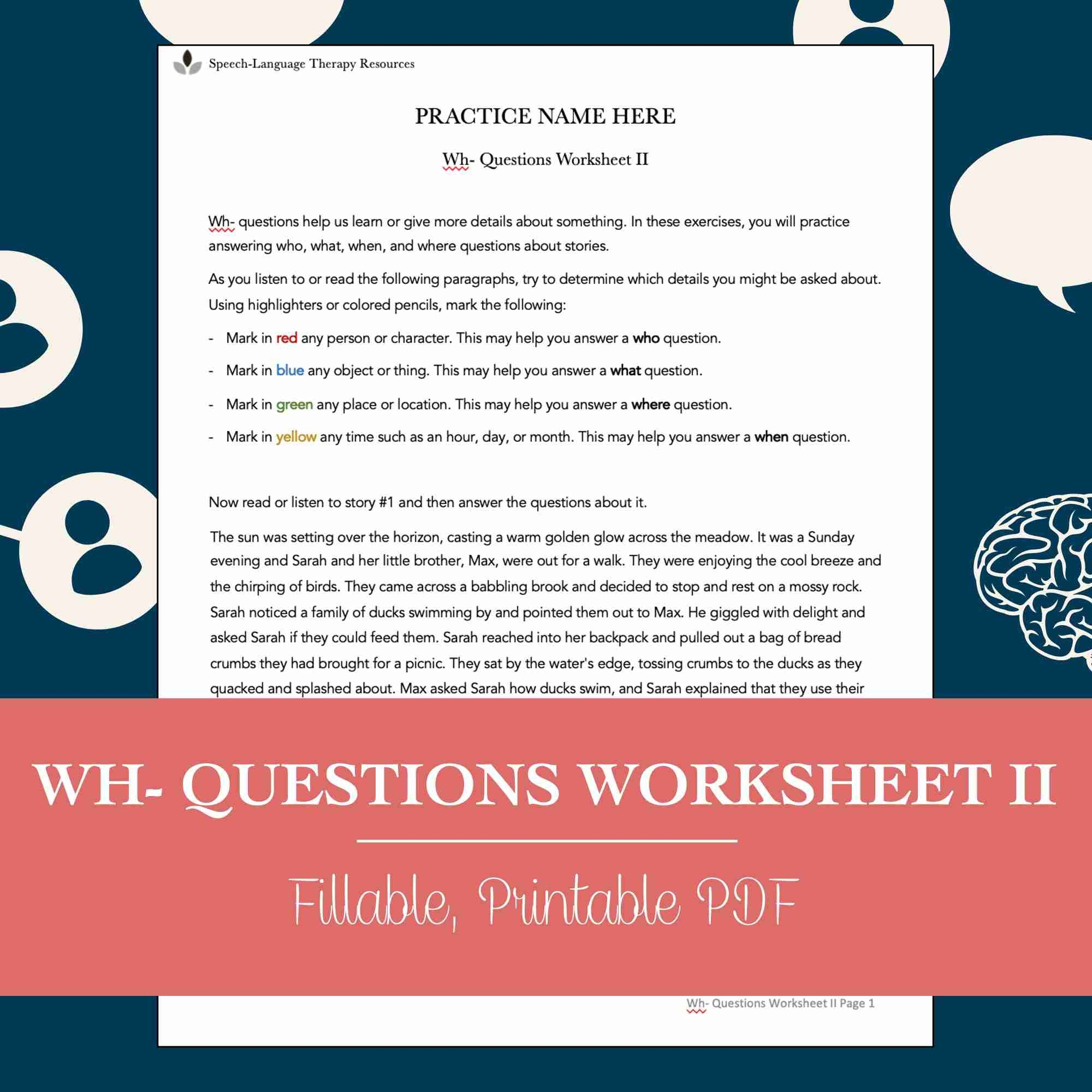 Reading Comprehension Sentences Aphasia Worksheets Adults