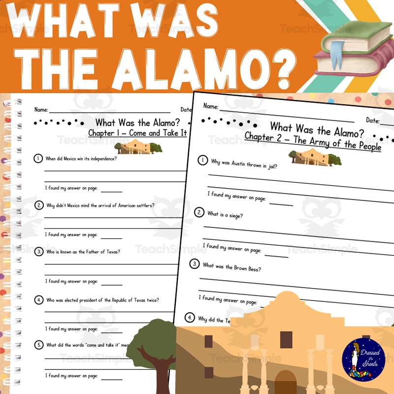 The Alamo Reading Comprehension Worksheet