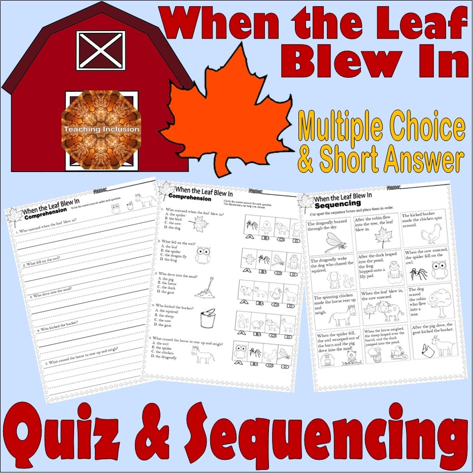 Sequencing Reading Comprehension Worksheets