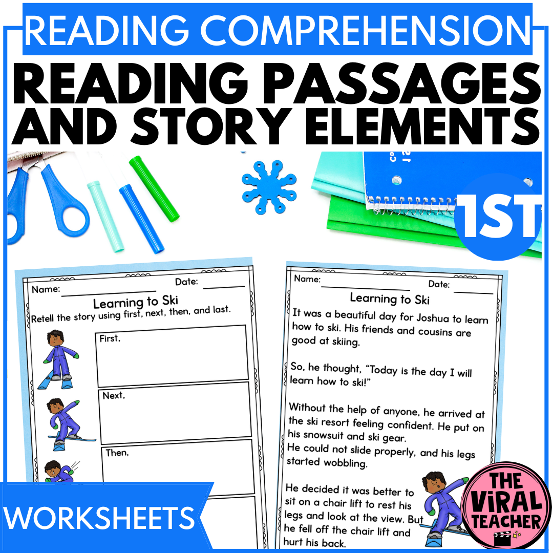 Winter Reading Passages And Comprehension Questions With Story Elements