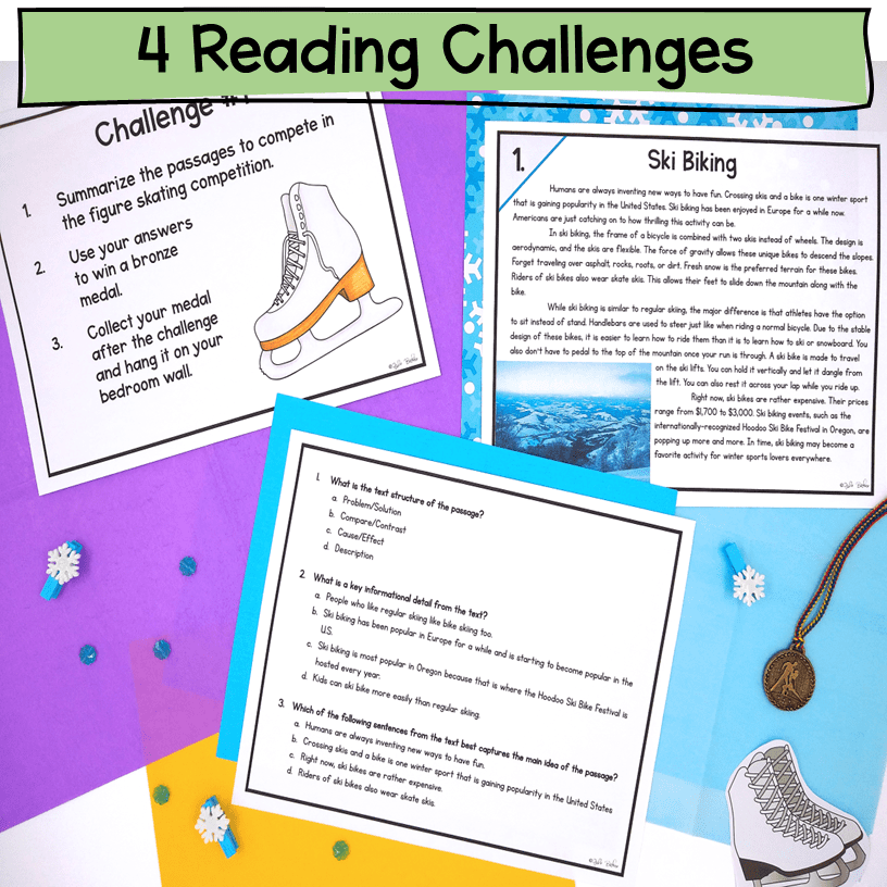 Sports Related Reading Comprehension Worksheets