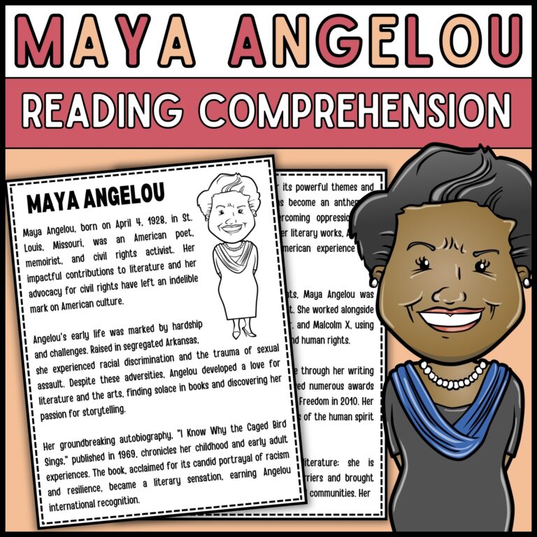 Women s History Month Maya Angelou Reading Comprehension Passage U0026 Questions