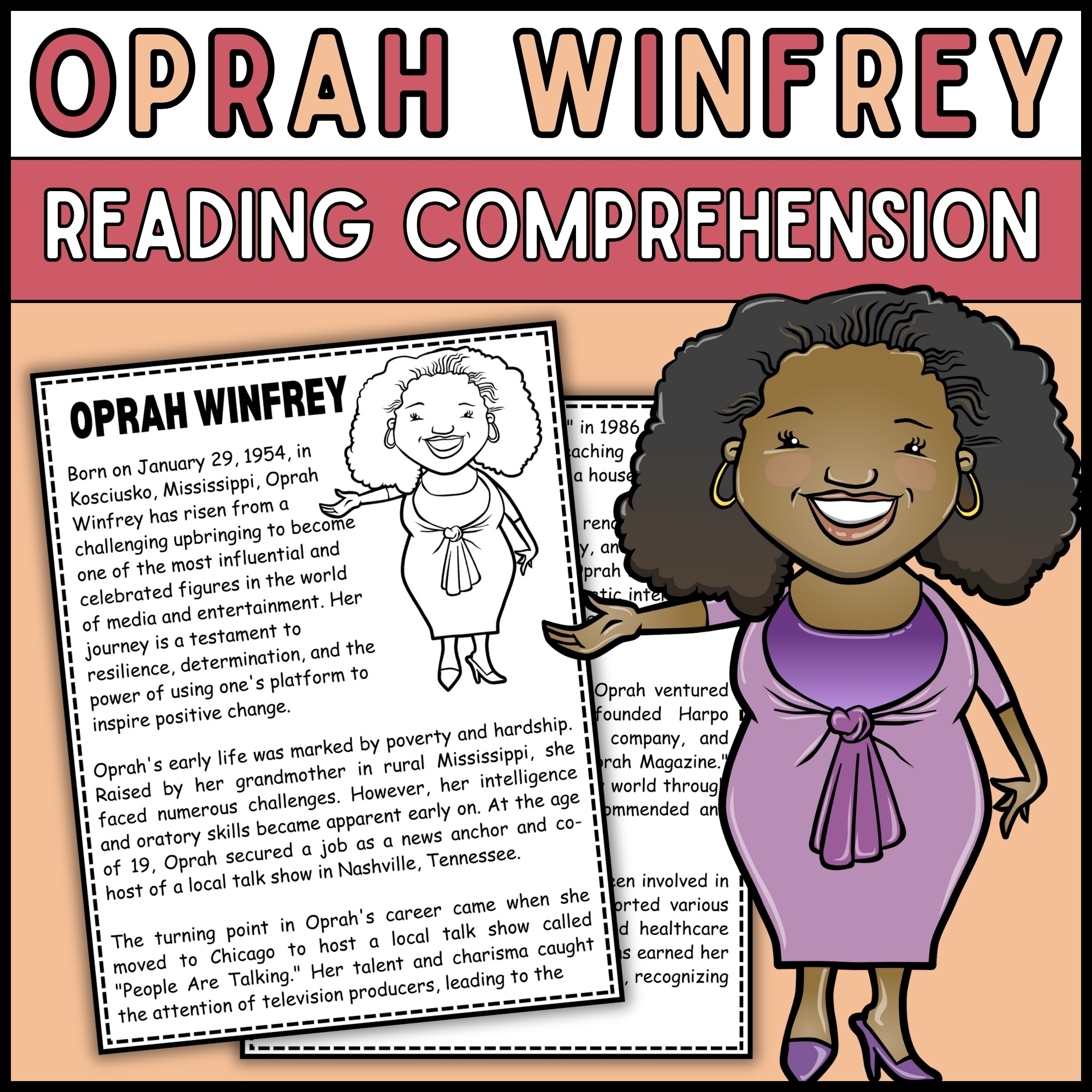 Women s History Month Oprah Winfrey Reading Comprehension Passage 