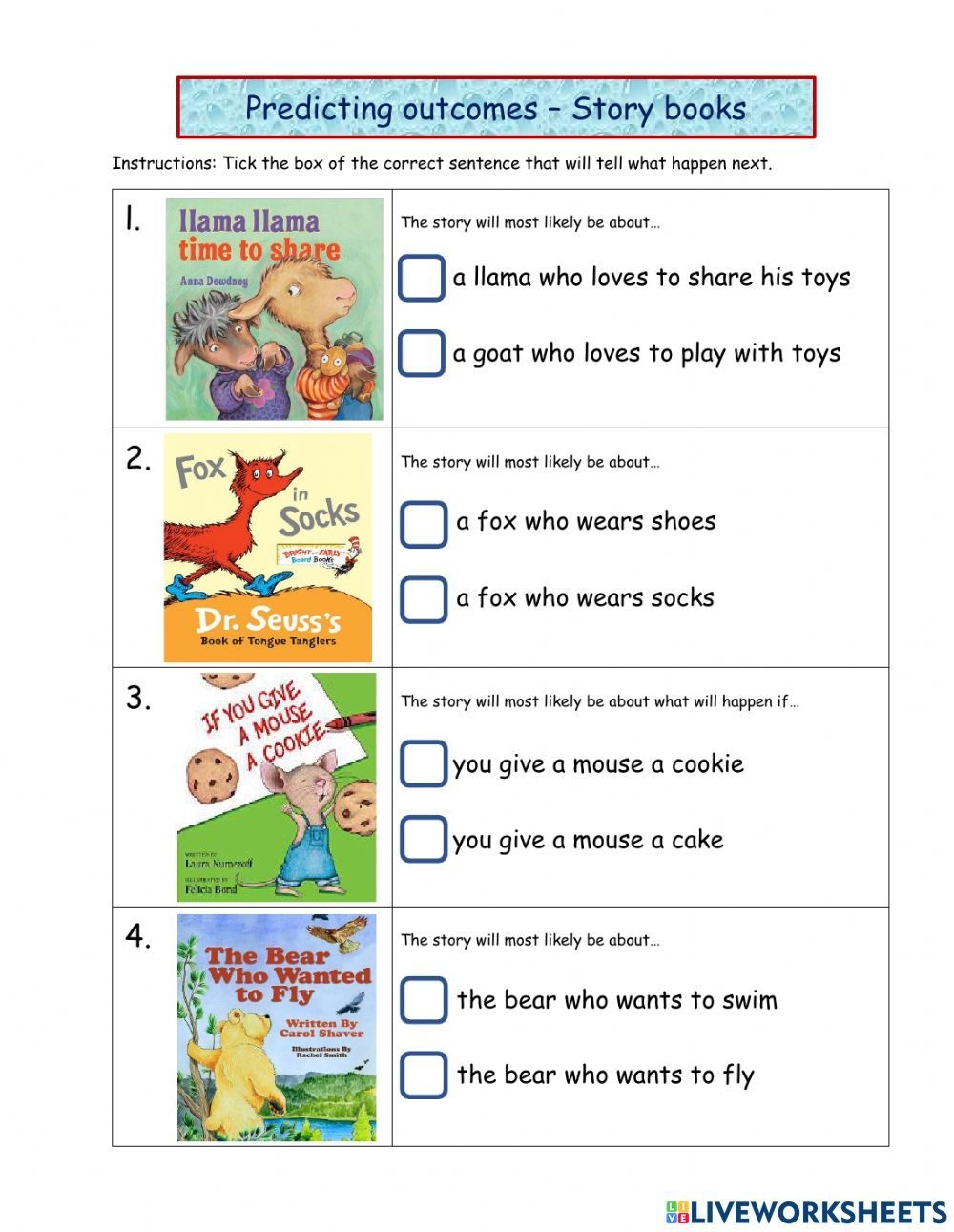 Worksheet On Predicting Outcomes 2nd Grade Worksheets Worksheets Library